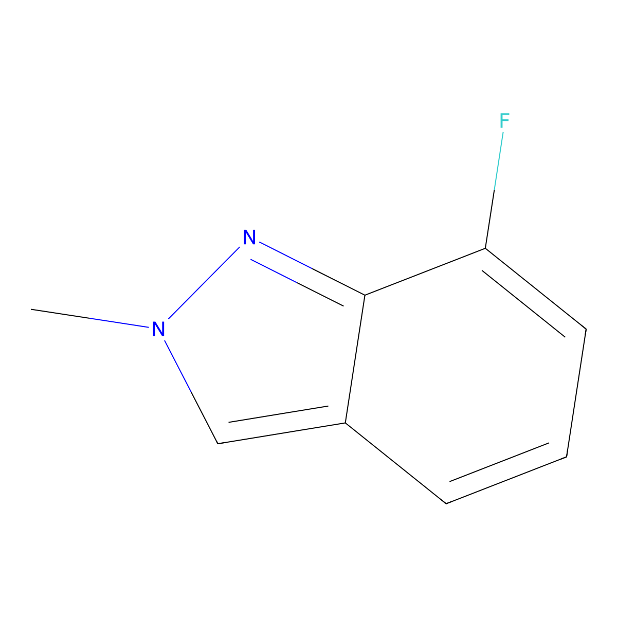 7-Fluoro-2-methyl-2H-indazole molecular structure, CAS 1337881-42-1