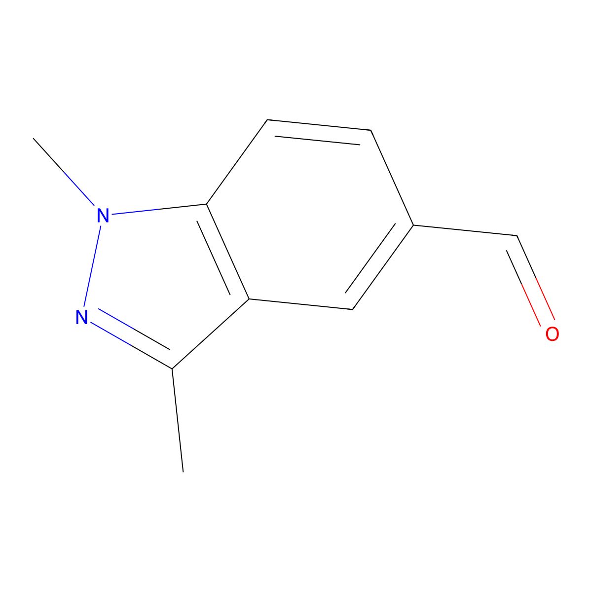 1,3-Dimethyl-1H-indazole-5-carbaldehyde molecular structure, CAS 1337881-74-9