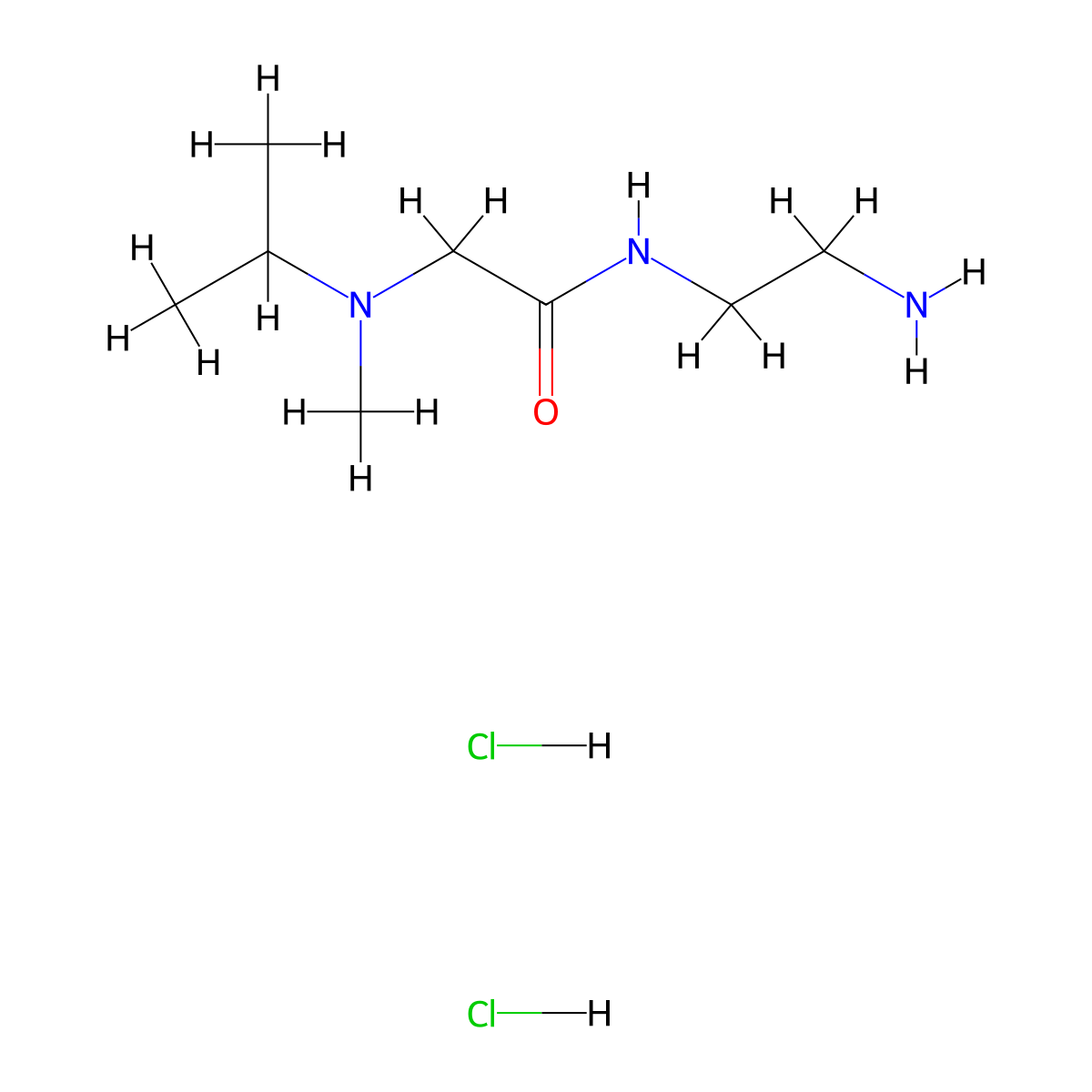 2-(N-isopropyl-N-MethylaMino)-N-(2-aMinoethyl)acetaMide dihydrochloride molecular structure, CAS 1337881-96-5
