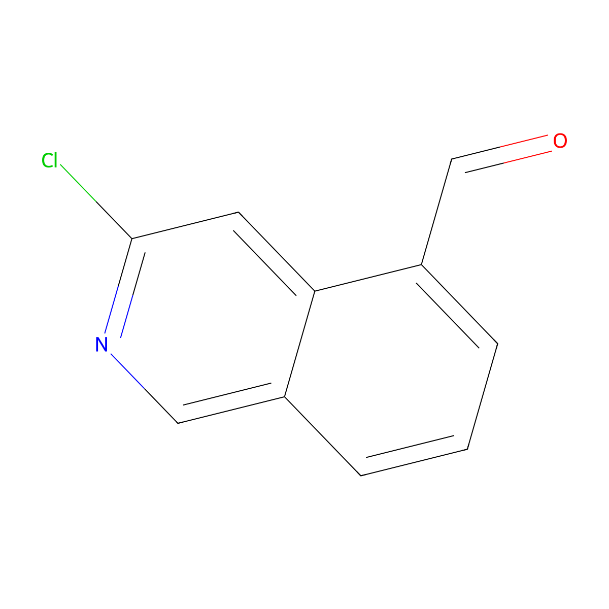 3-Chloroisoquinoline-5-carbaldehyde molecular structure, CAS 1337882-22-0