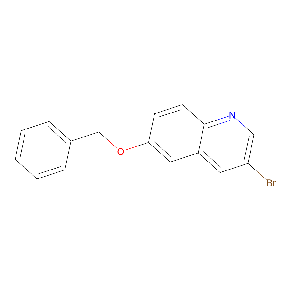 6-(Benzyloxy)-3-bromoquinoline molecular structure, CAS 1337882-50-4