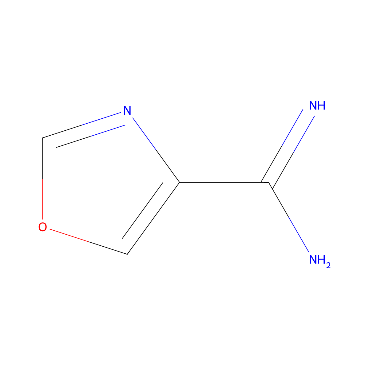 Oxazole-4-carboximidamide molecular structure, CAS 1337882-61-7