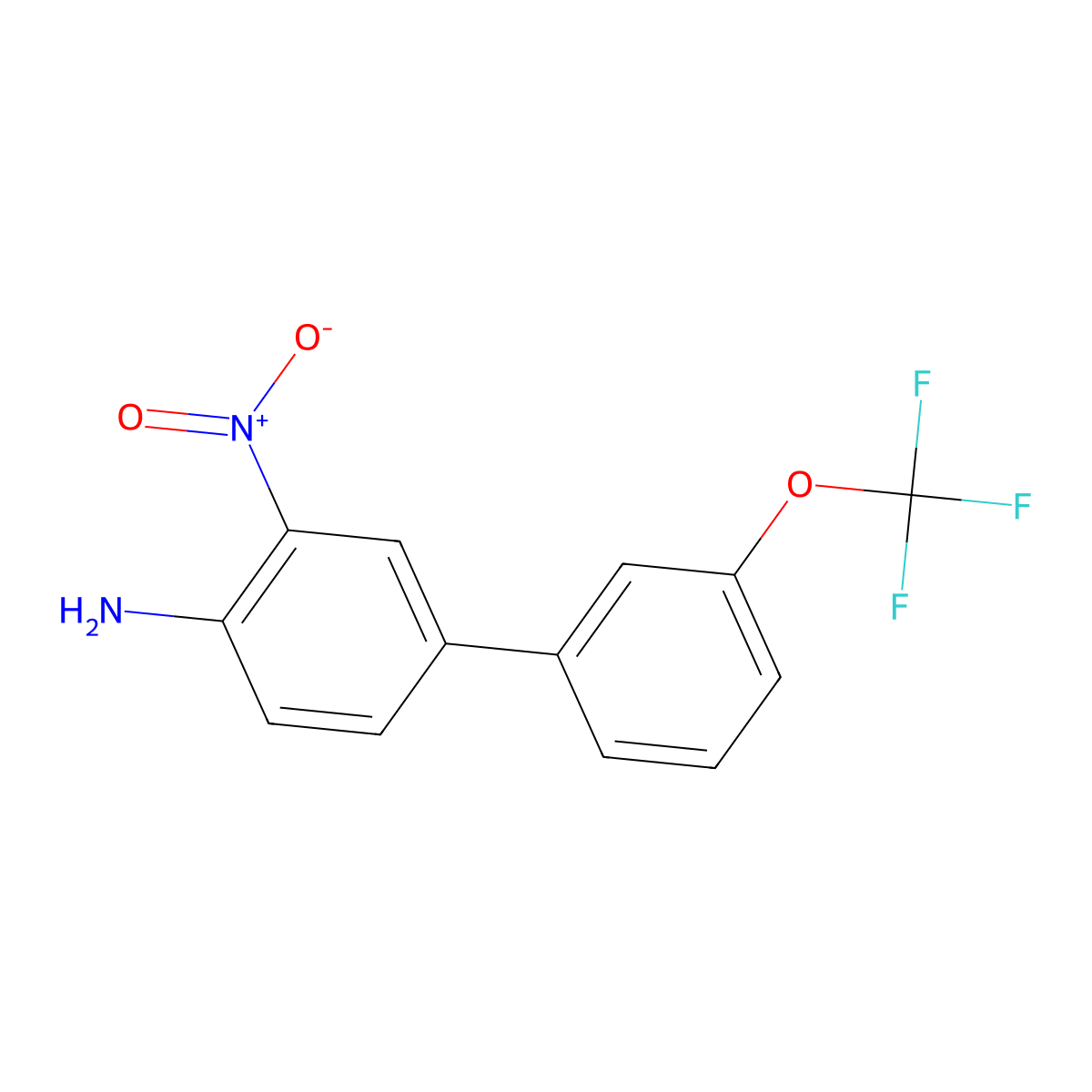 3-Nitro-3'-trifluoromethoxy-biphenyl-4-ylamine molecular structure, CAS 1337911-55-3