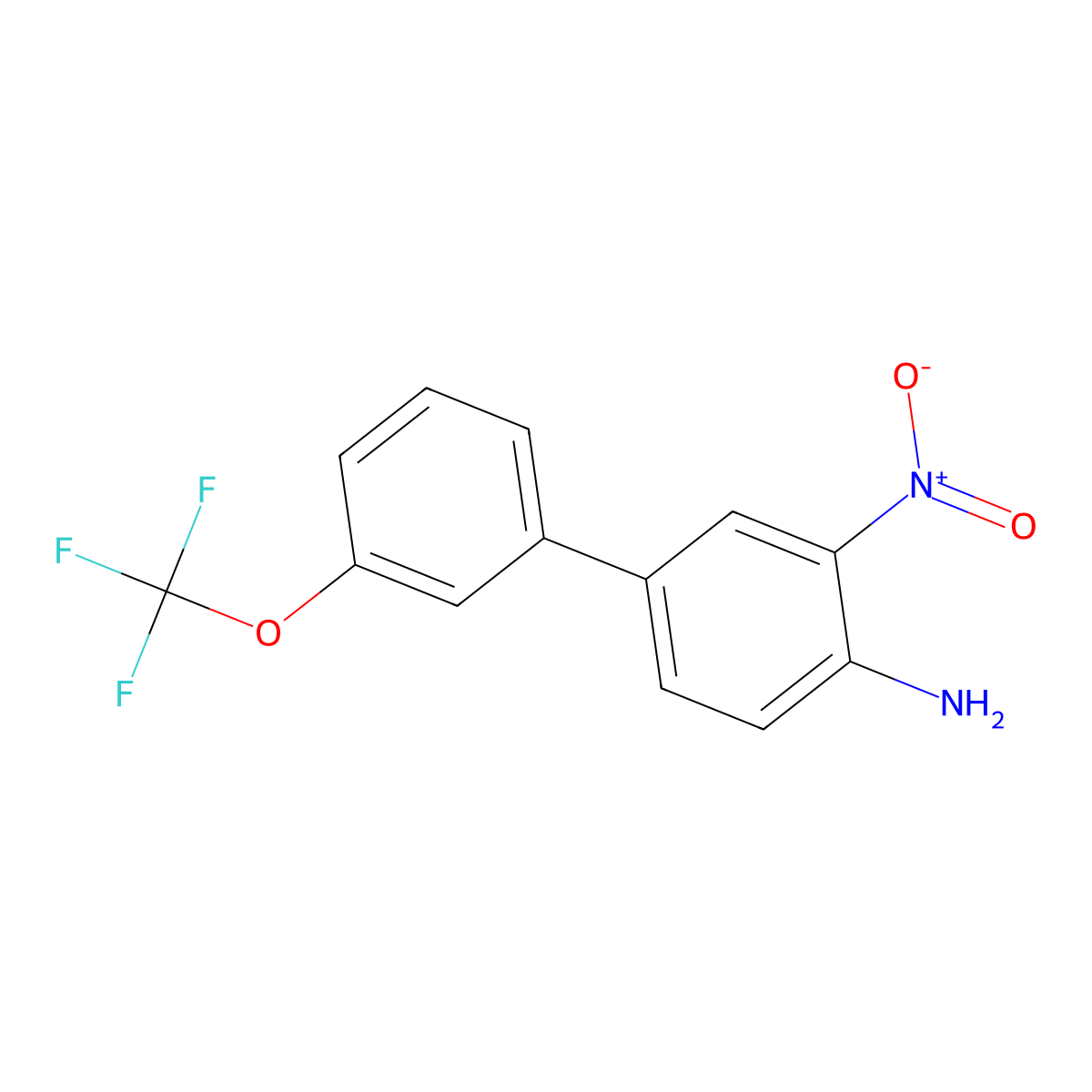 3-Nitro-3'-trifluoromethoxy-biphenyl-4-ylamine molecular structure, CAS 1337911-55-3
