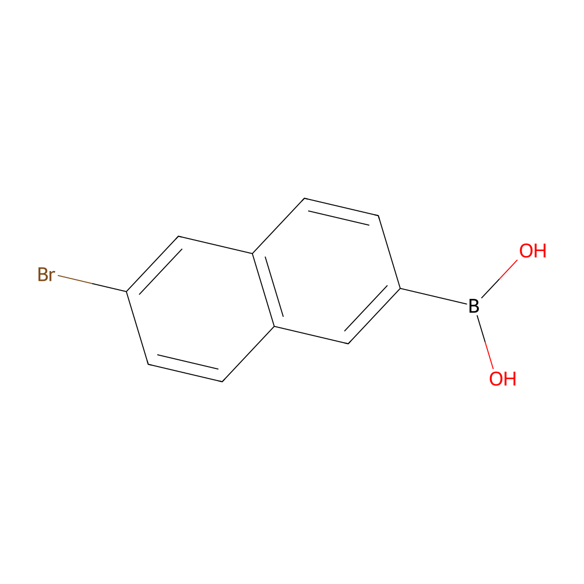(6-Bromonaphthalen-2-yl)boronic acid molecular structure, CAS 1337916-18-3