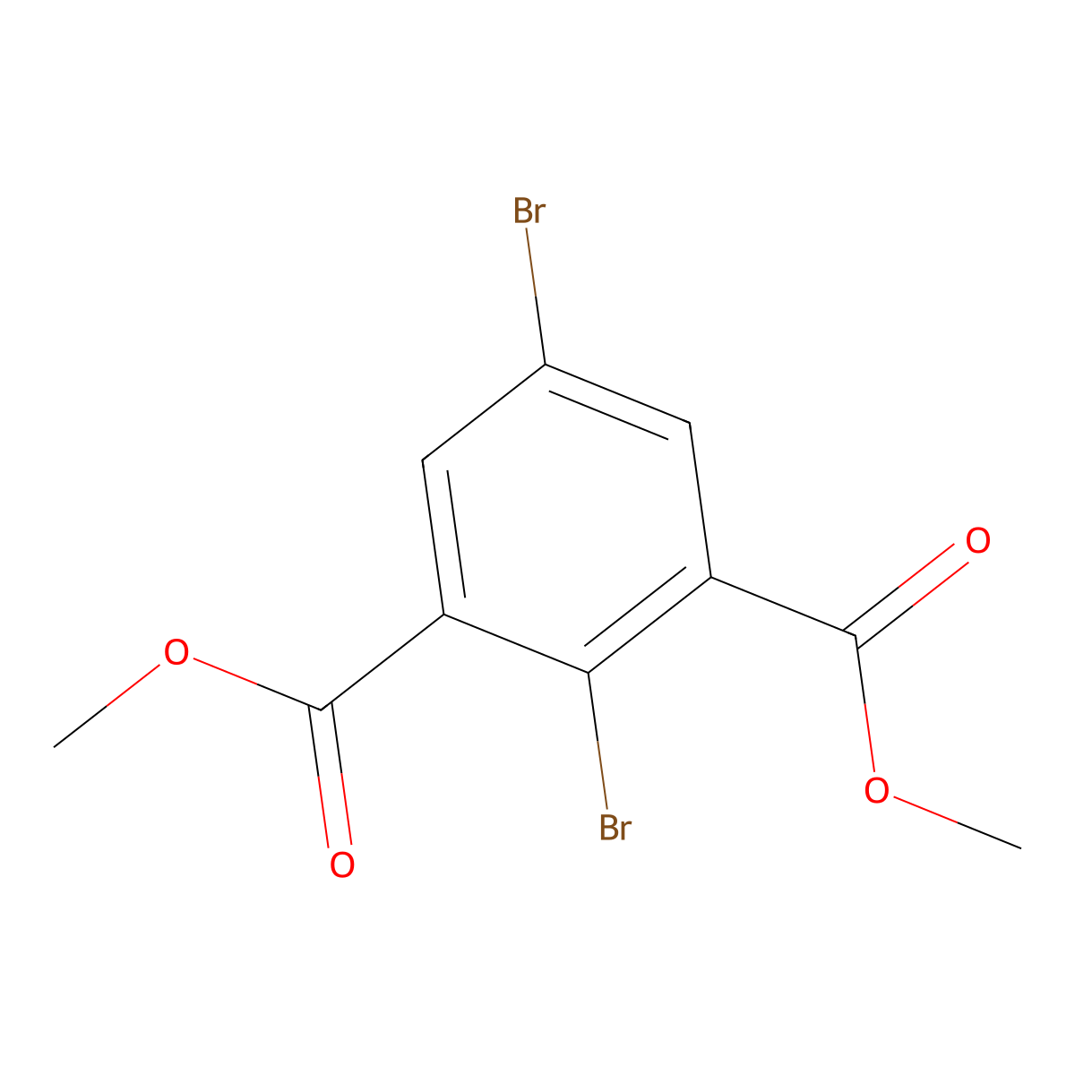 Dimethyl 2,5-dibromoisophthalate molecular structure, CAS 1337958-87-8