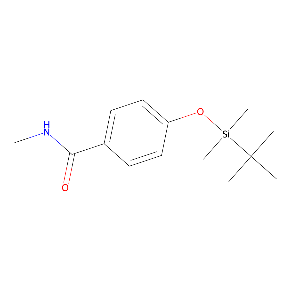 4-((tert-Butyldimethylsilyl)oxy)-N-methylbenzamide molecular structure, CAS 1337980-46-7