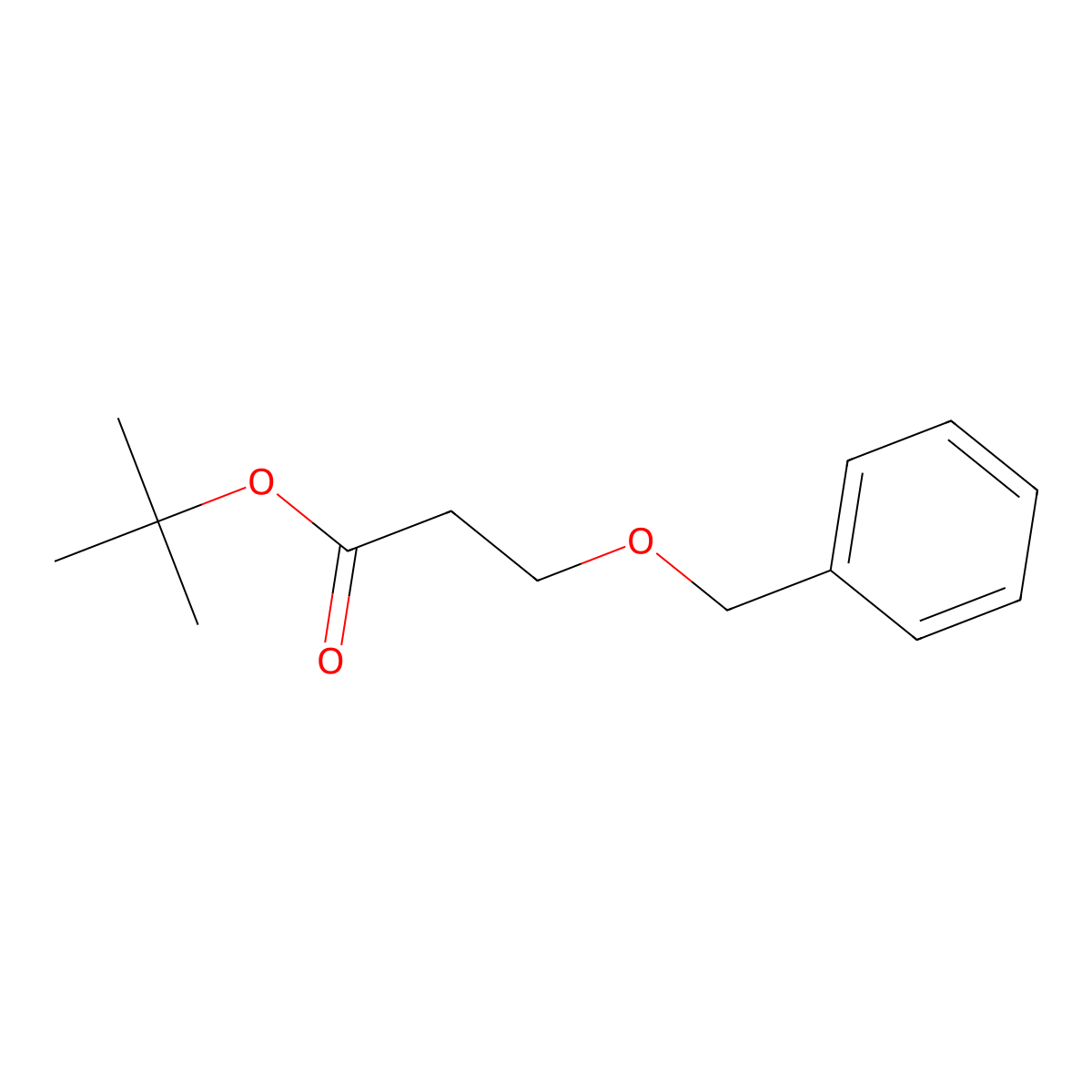 tert-Butyl 3-(benzyloxy)propanoate molecular structure, CAS 133803-48-2