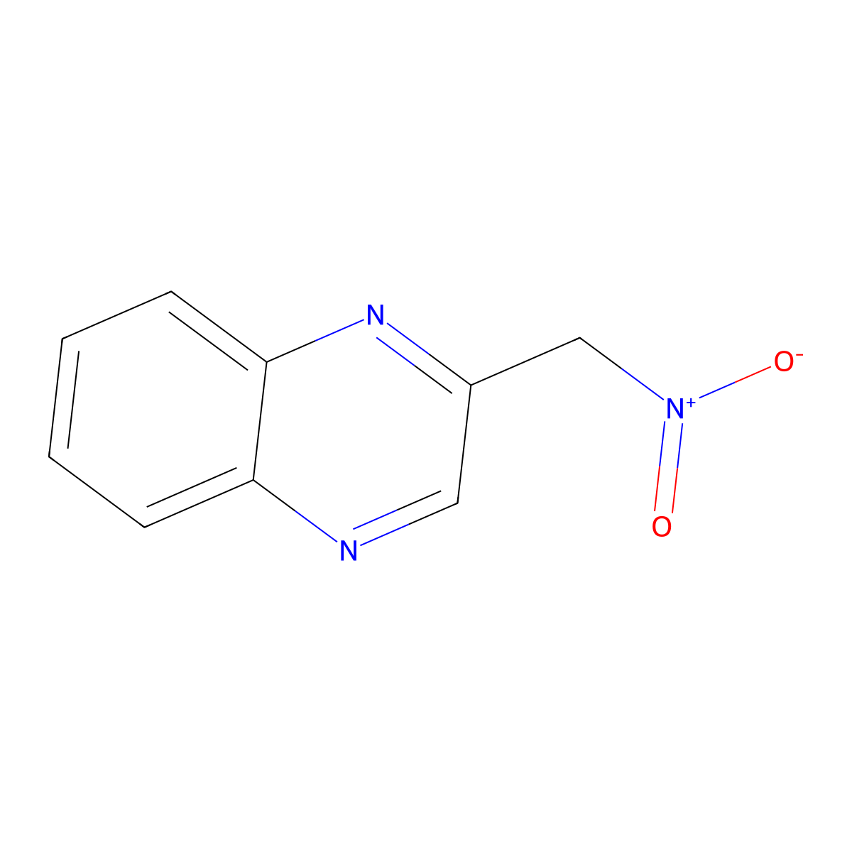 2-(Nitromethyl)quinoxaline molecular structure, CAS 13381-69-6