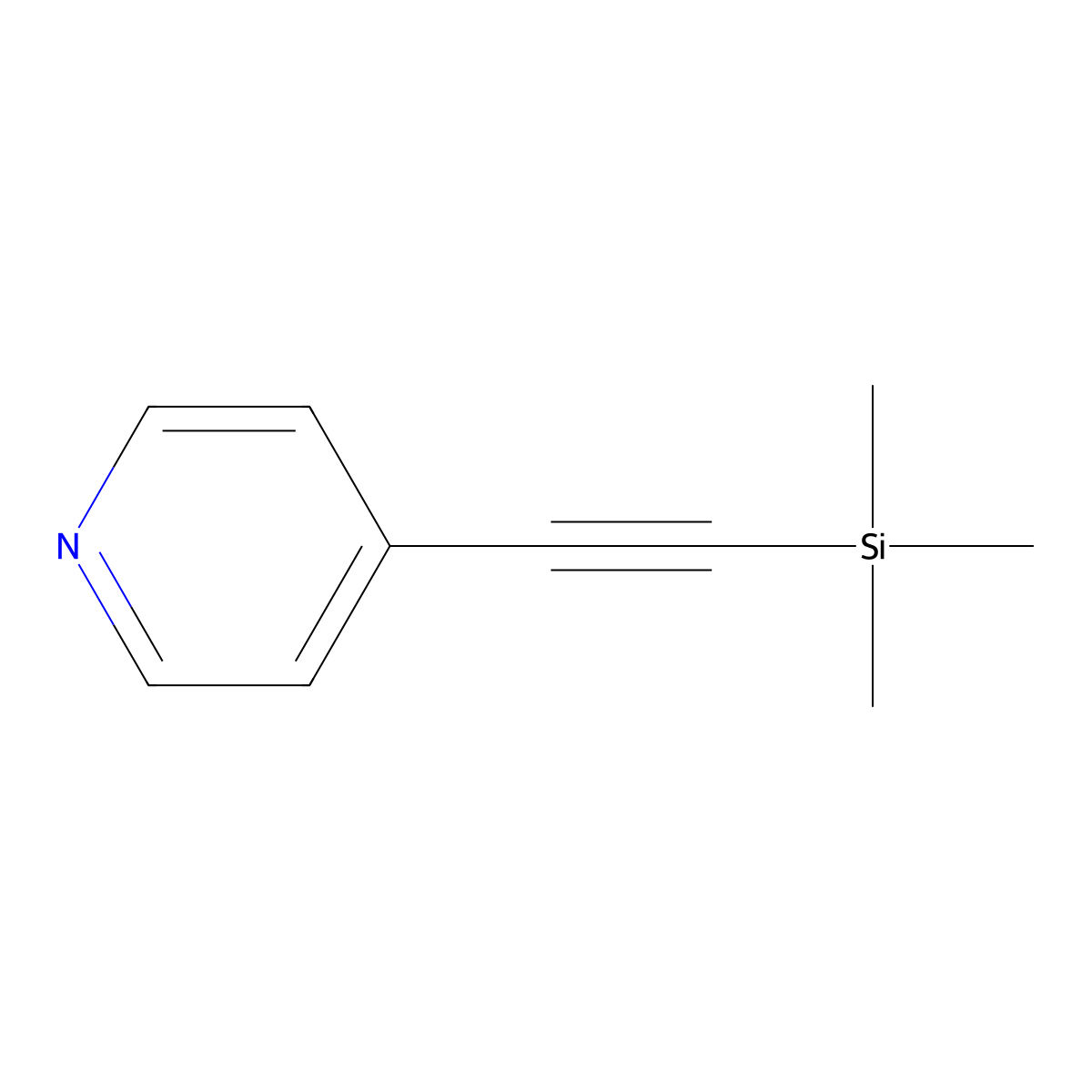 4-[(Trimethylsilyl)ethynyl]pyridine molecular structure, CAS 133810-35-2