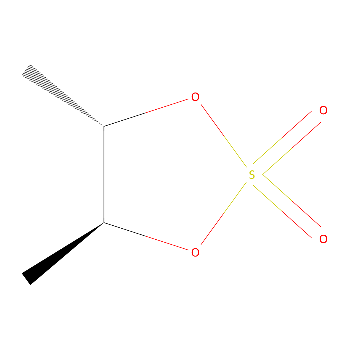 (4S,5S)-4,5-dimethyl-1,3,2-dioxathiolane 2,2-dioxide molecular structure, CAS 133815-22-2
