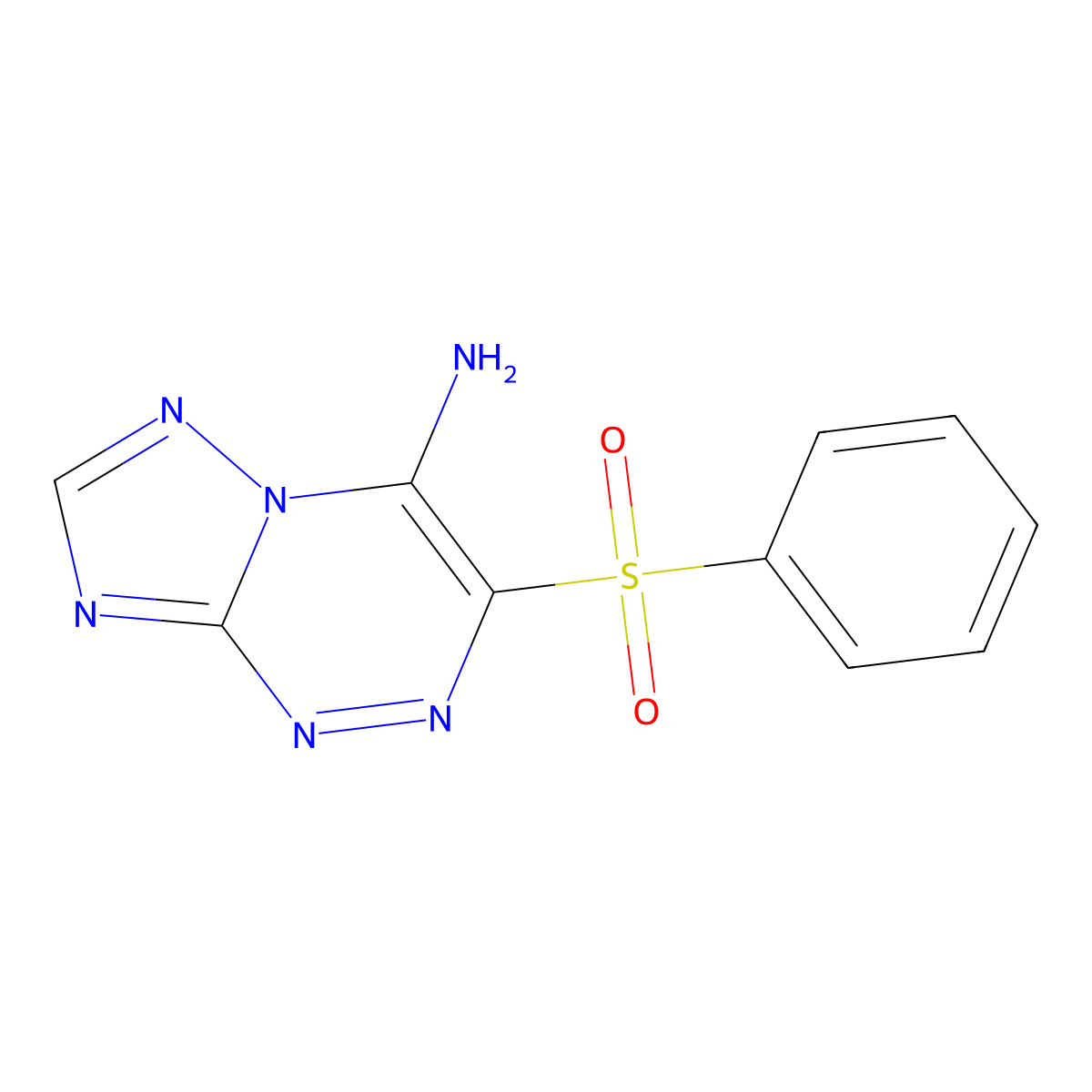 3-(Phenylsulfonyl)-[1,2,4]triazolo[5,1-c][1,2,4]triazin-4-amine molecular structure, CAS 1338218-79-3