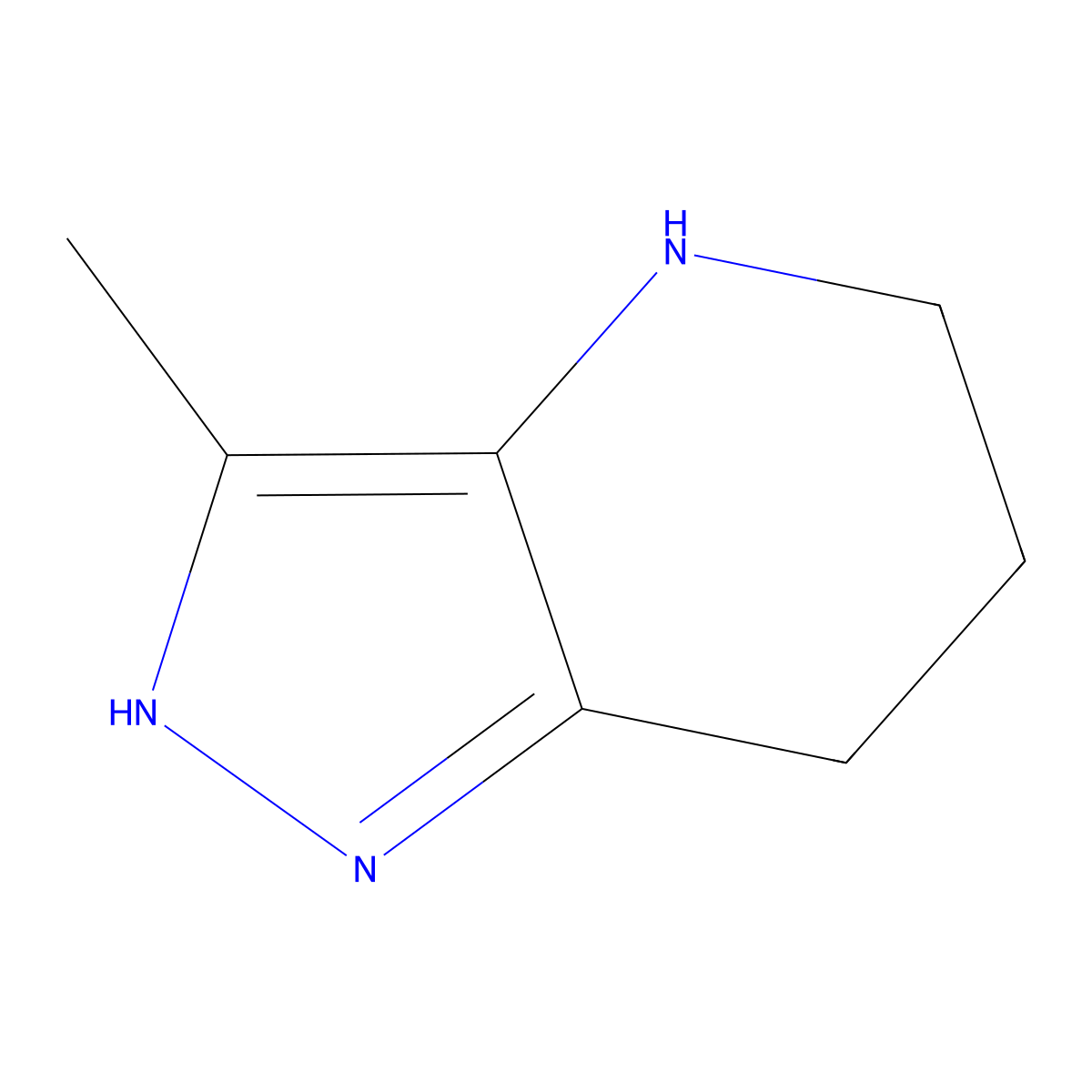 3-methyl-1H,4H,5H,6H,7H-pyrazolo[4,3-b]pyridine molecular structure, CAS 1338247-52-1