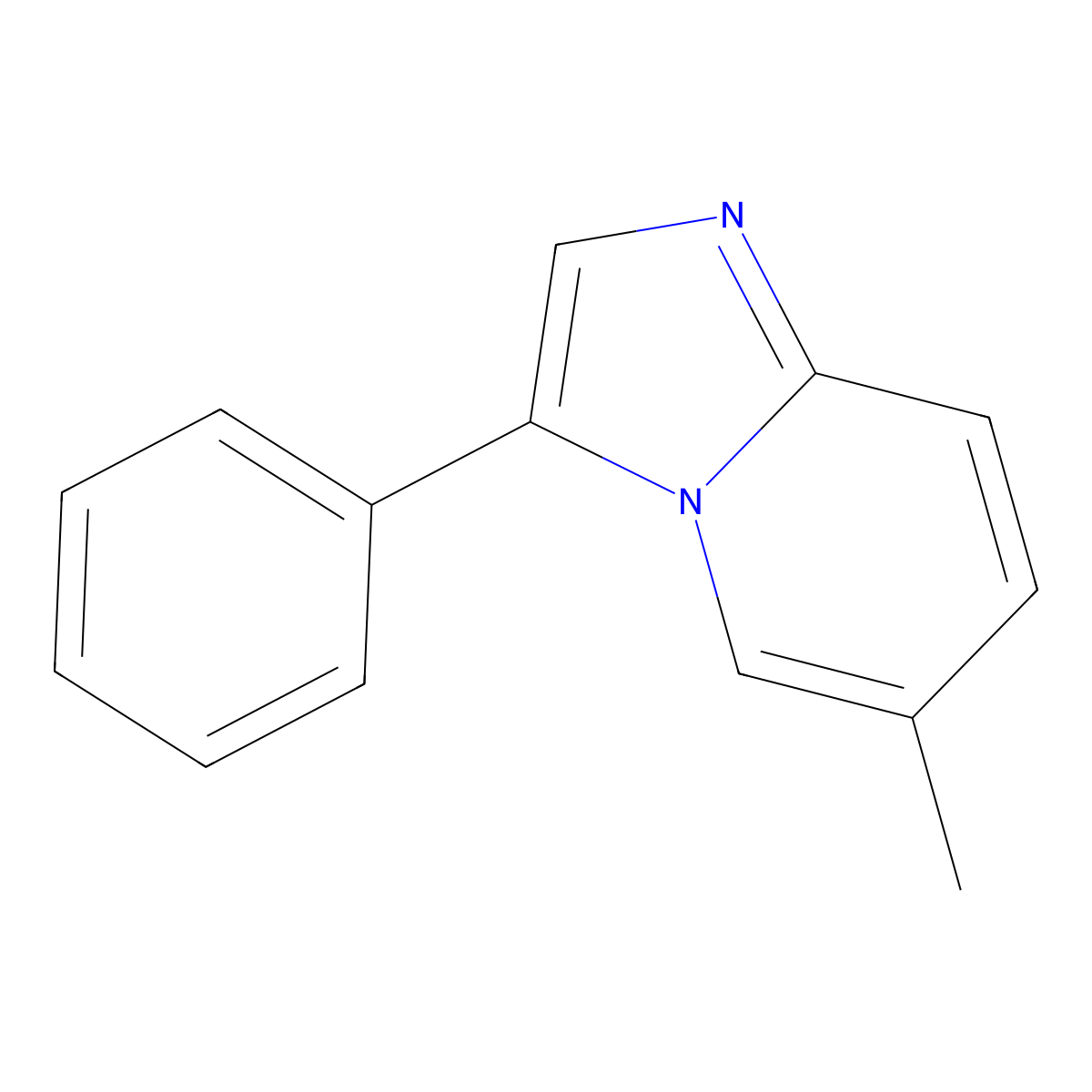 6-Methyl-3-phenylimidazo[1,2-A]pyridine molecular structure, CAS 1338248-70-6