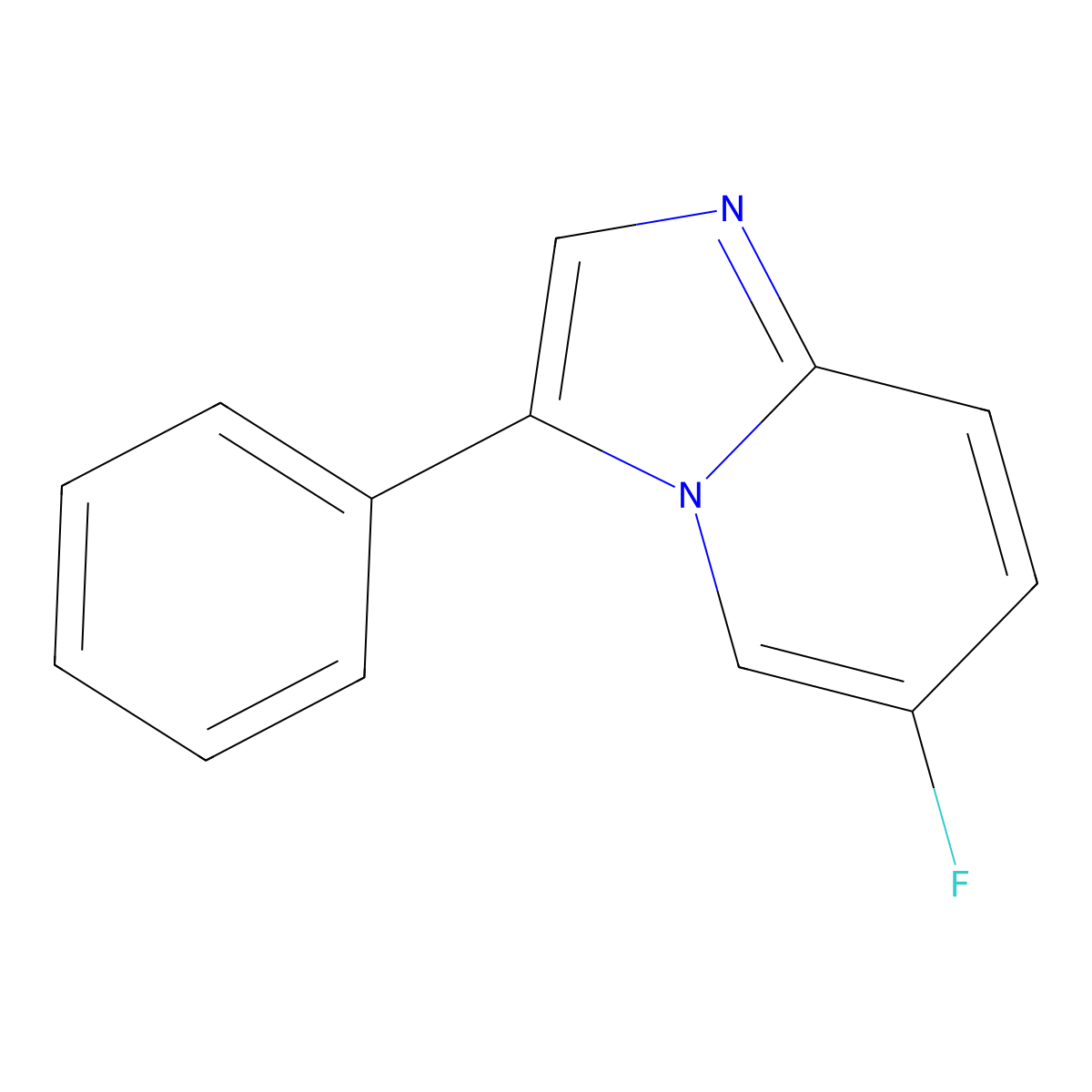 Imidazo[1,2-a]pyridine,6-fluoro-3-phenyl- molecular structure, CAS 1338248-71-7