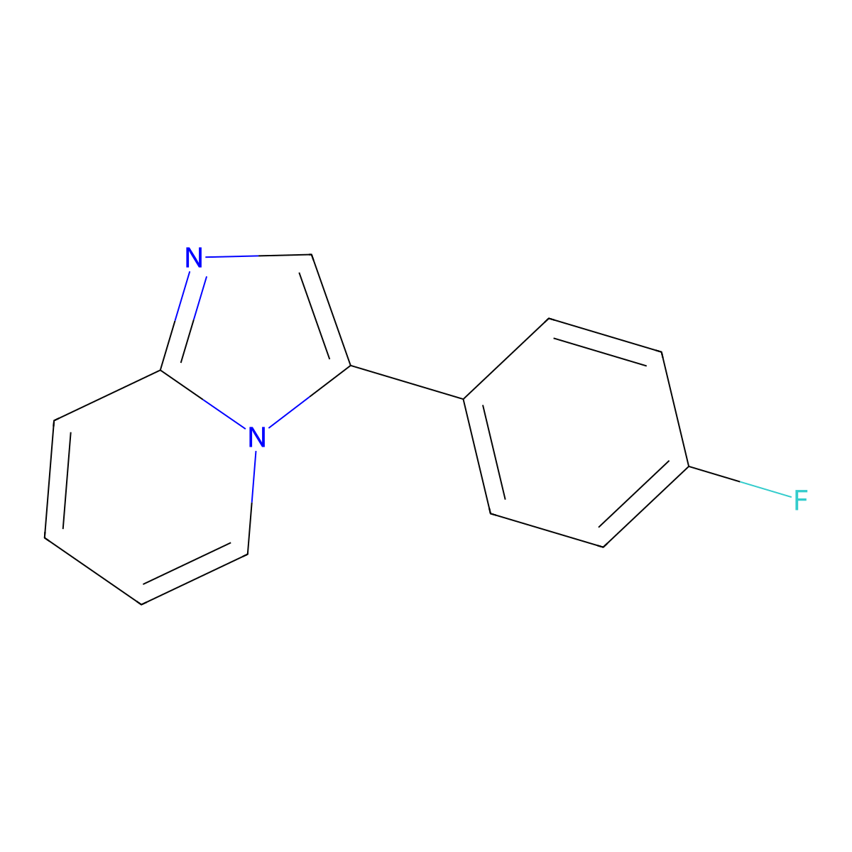 3-(4-Fluorophenyl)imidazo[1,2-A]pyridine molecular structure, CAS 1338248-74-0