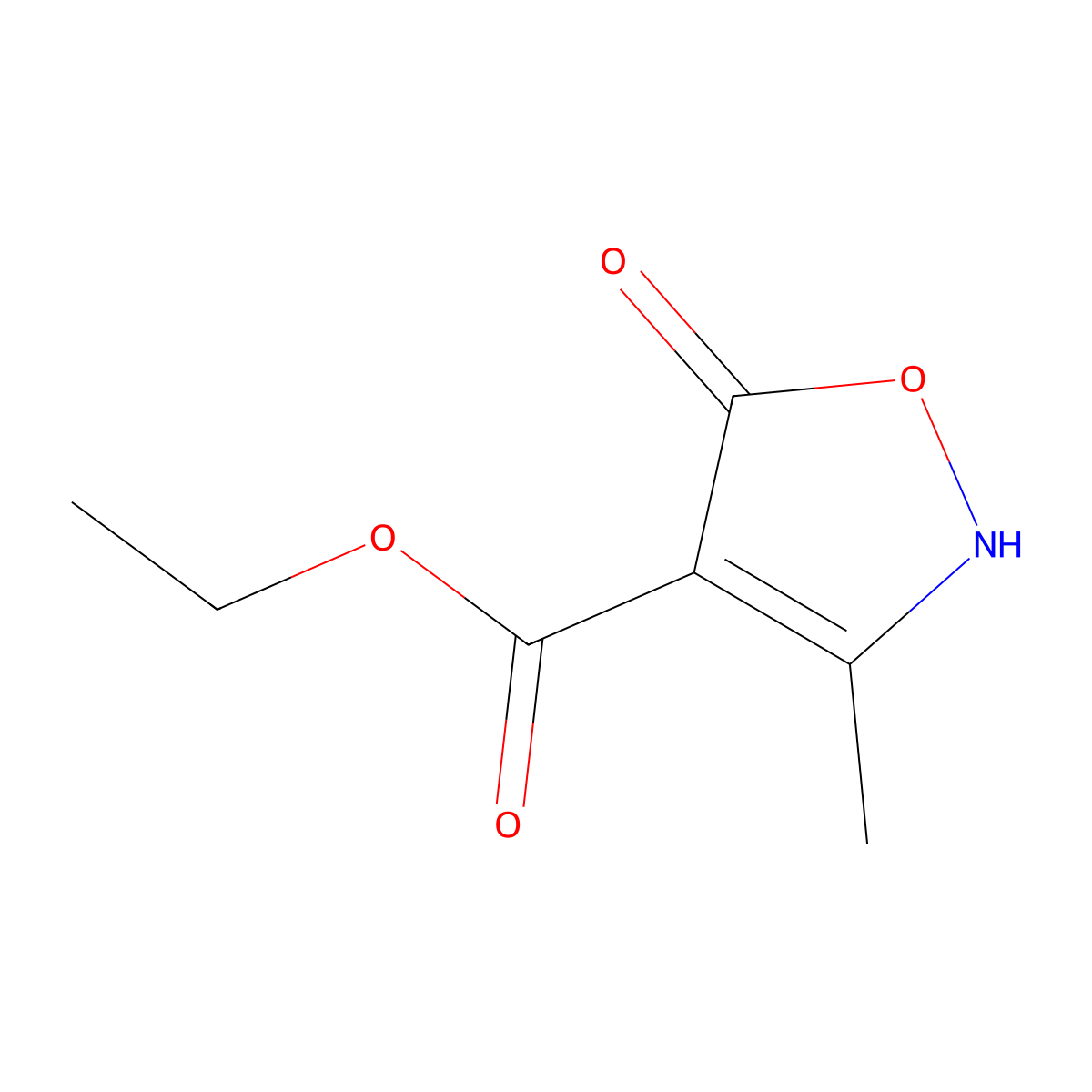Ethyl 5-hydroxy-3-methyl-1,2-oxazole-4-carboxylate molecular structure, CAS 133827-50-6