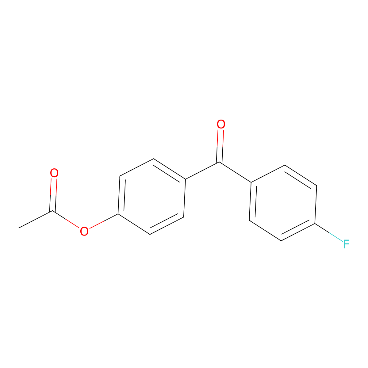 4-Acetoxy-4'-fluorobenzophenone molecular structure, CAS 133830-31-6