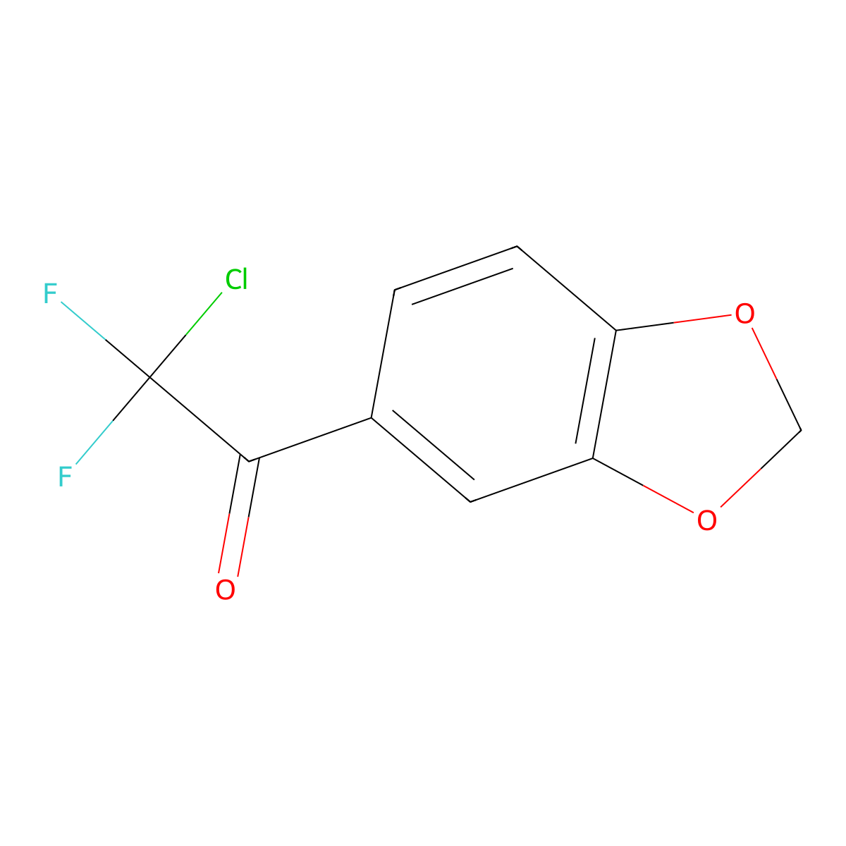 1-(Benzo[d][1,3]dioxol-5-yl)-2-chloro-2,2-difluoroethanone molecular structure, CAS 1338328-48-5