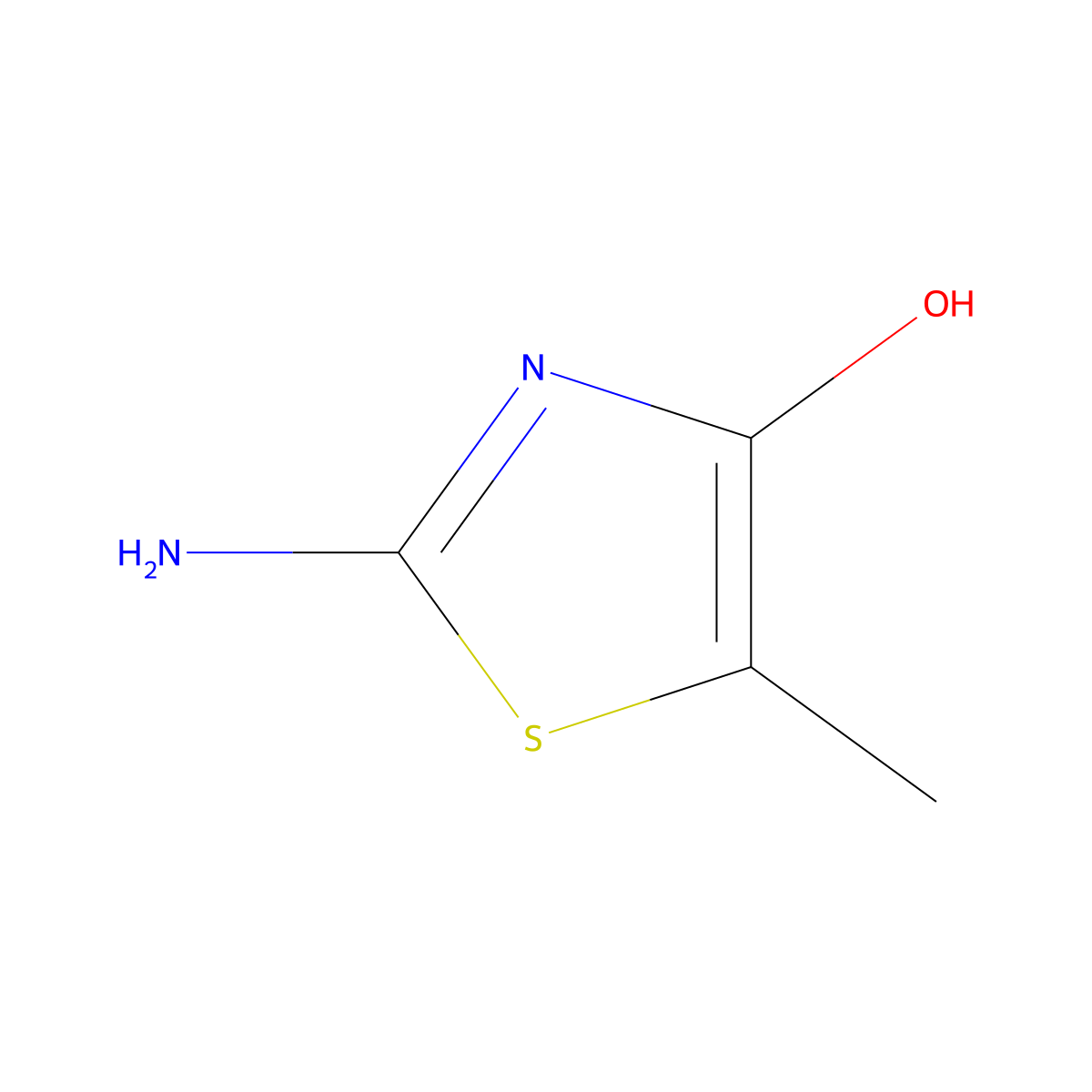 2-Amino-5-methylthiazol-4-ol molecular structure, CAS 133833-95-1