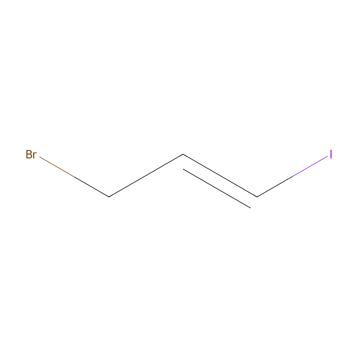 3-Bromo-1-iodoprop-1-ene molecular structure, CAS 133834-87-4