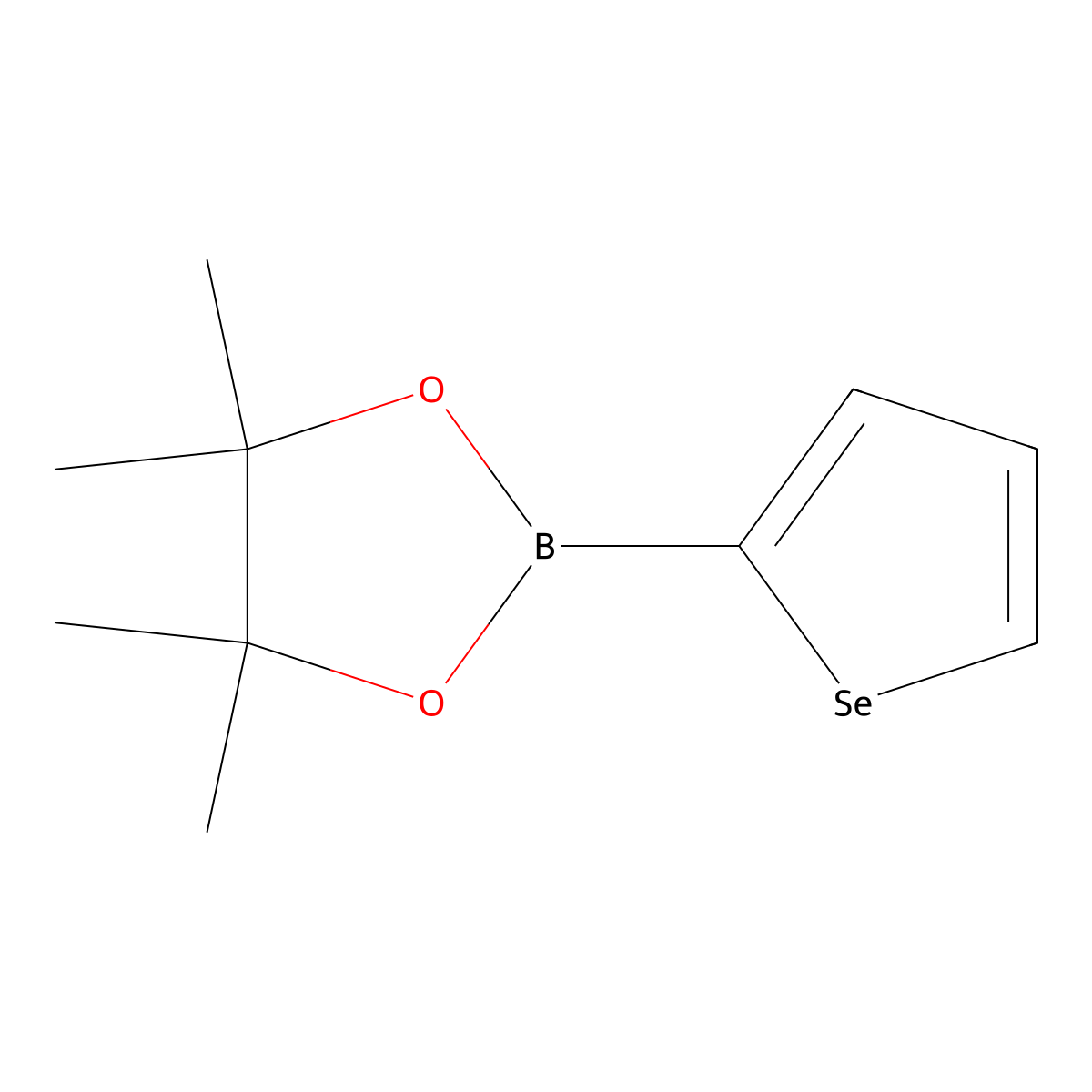 4,4,5,5-Tetramethyl-2-(selenophen-2-yl)-1,3,2-dioxaborolane molecular structure, CAS 1338368-18-5