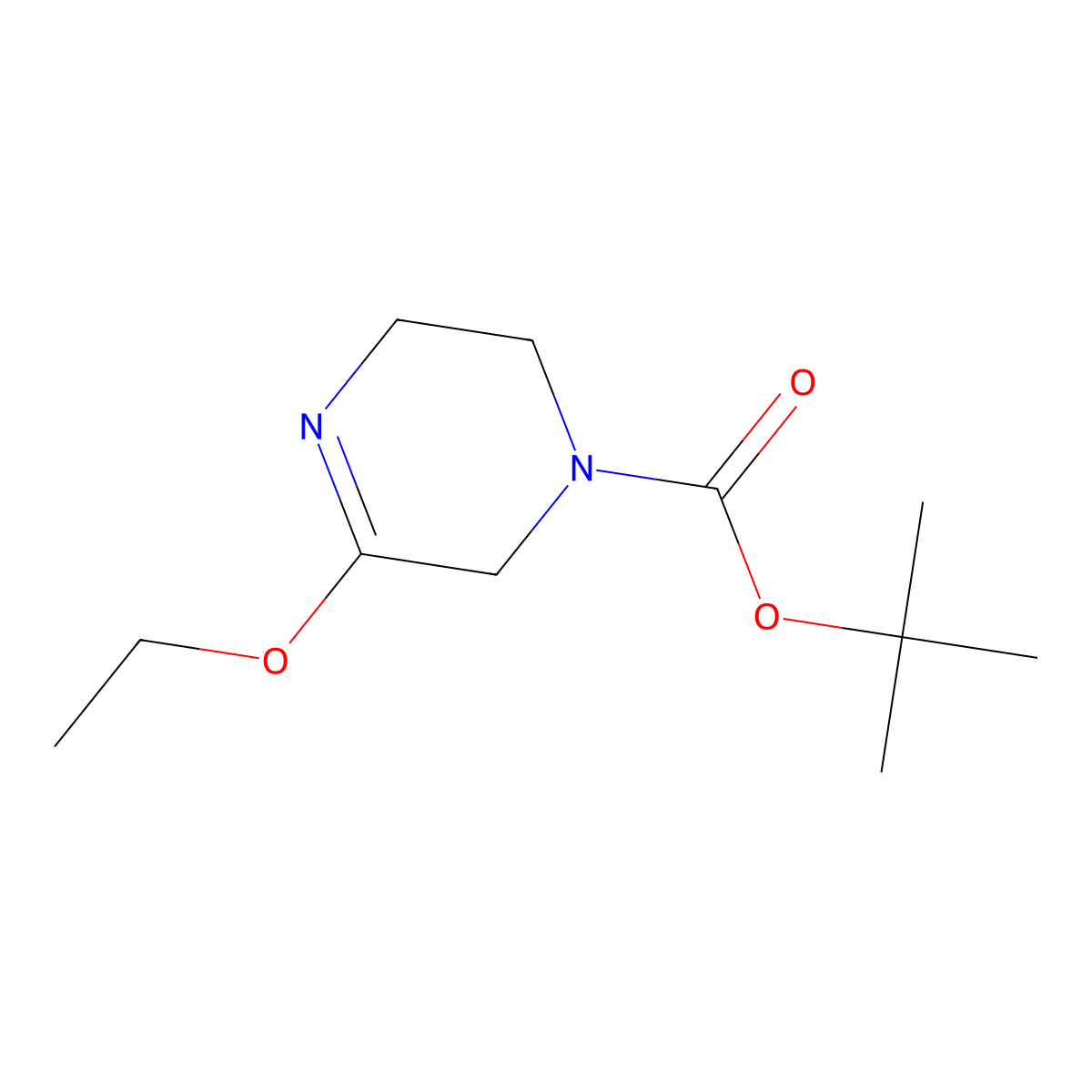 tert-butyl 3-ethoxy-5,6-dihydropyrazine-1(2H)-carboxylate molecular structure, CAS 1338375-18-0