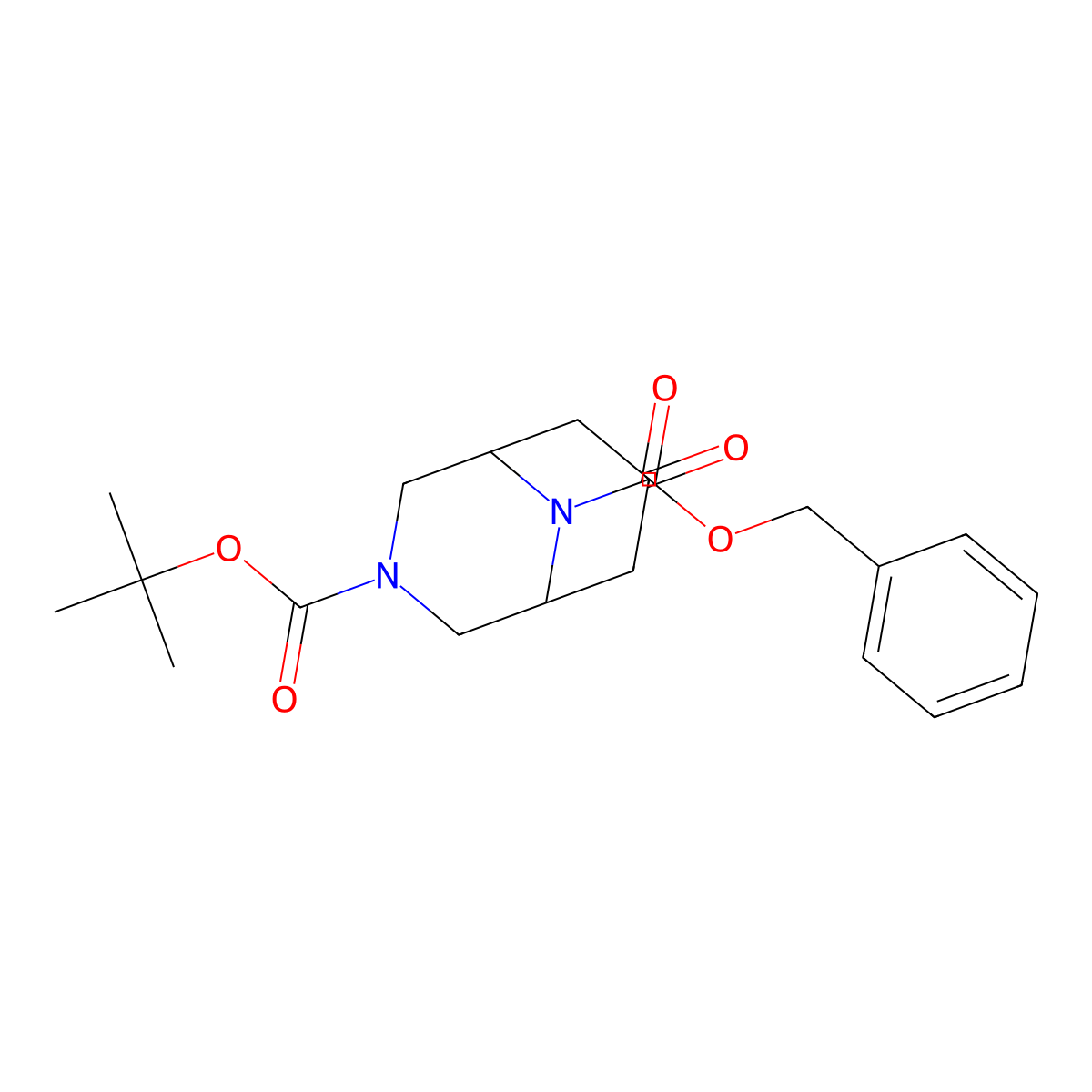 9-Benzyl 3-tert-butyl 7-oxo-3,9-diazabicyclo[3.3.1]nonane-3,9-dicarboxylate molecular structure, CAS 1338378-02-1