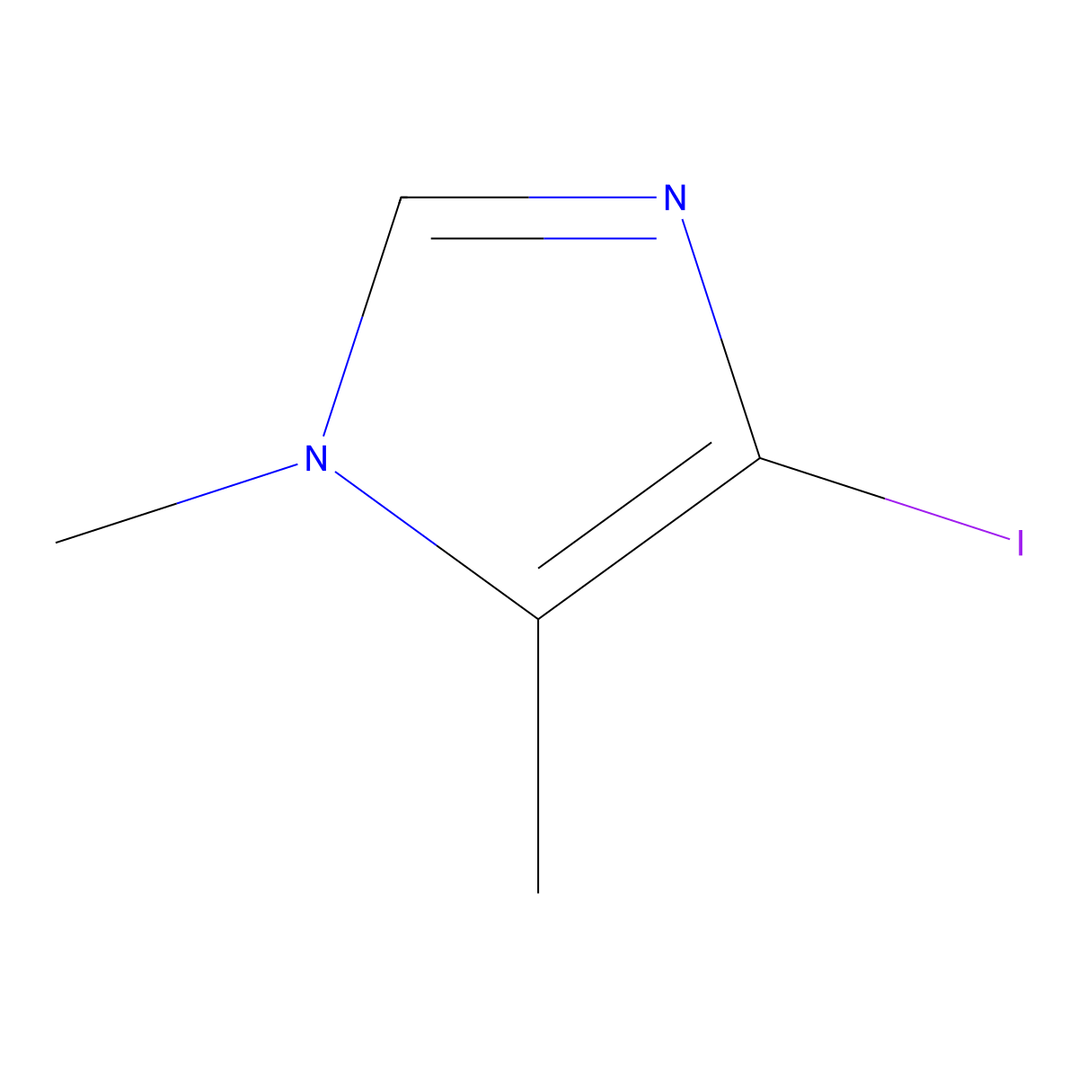 4-Iodo-1,5-dimethyl-1h-imidazole molecular structure, CAS 133838-77-4