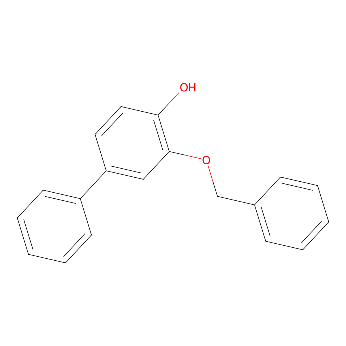 3-(Phenylmethoxy)[1,1'-biphenyl]-4-ol molecular structure, CAS 1338384-42-1