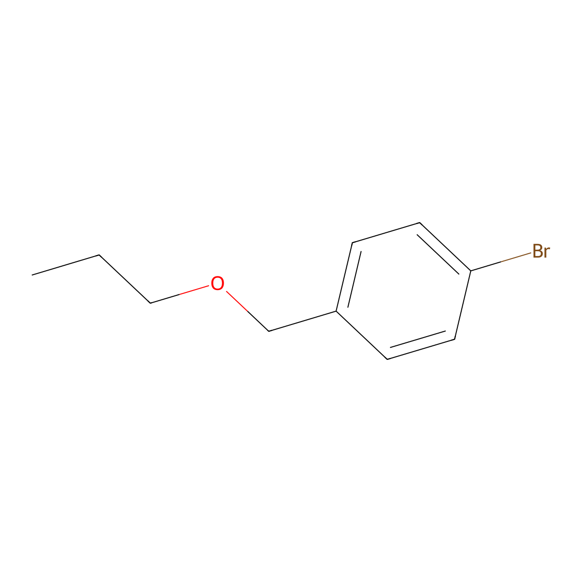 1-Bromo-4-(propoxymethyl)benzene molecular structure, CAS 133842-35-0