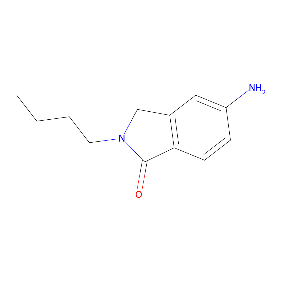 5-Amino-2-butyl-2,3-dihydro-1H-isoindol-1-one molecular structure, CAS 1338436-16-0