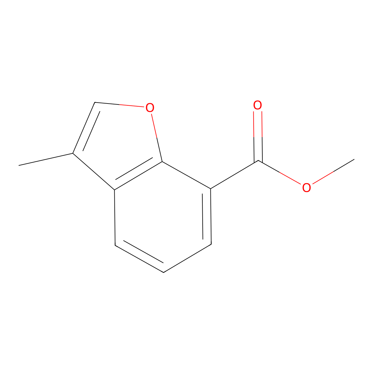 Methyl 3-Methylbenzofuran-7-carboxylate molecular structure, CAS 133844-98-1