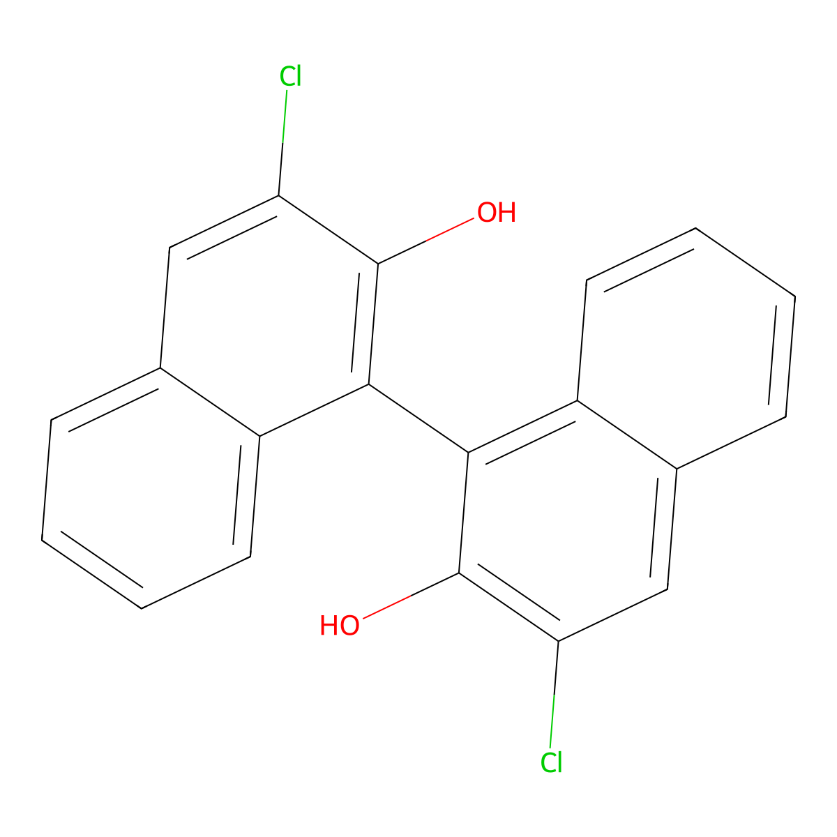 (S)-3,3'-Dichloro-[1,1'-binaphthalene]-2,2'-diol molecular structure, CAS 1338475-04-9