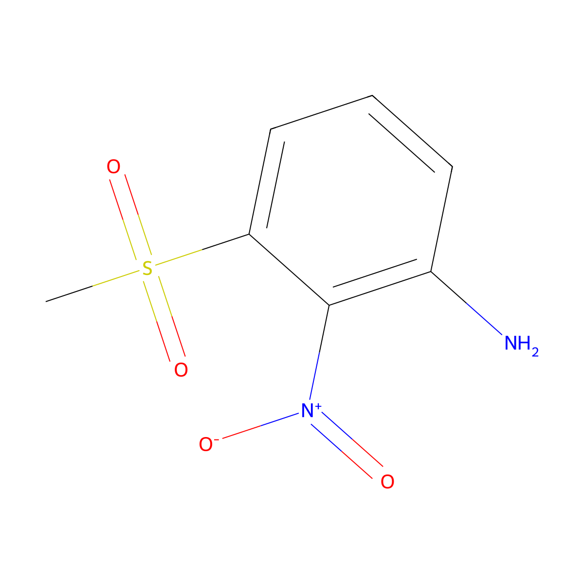 3-(Methylsulfonyl)-2-nitroaniline molecular structure, CAS 1338483-42-3
