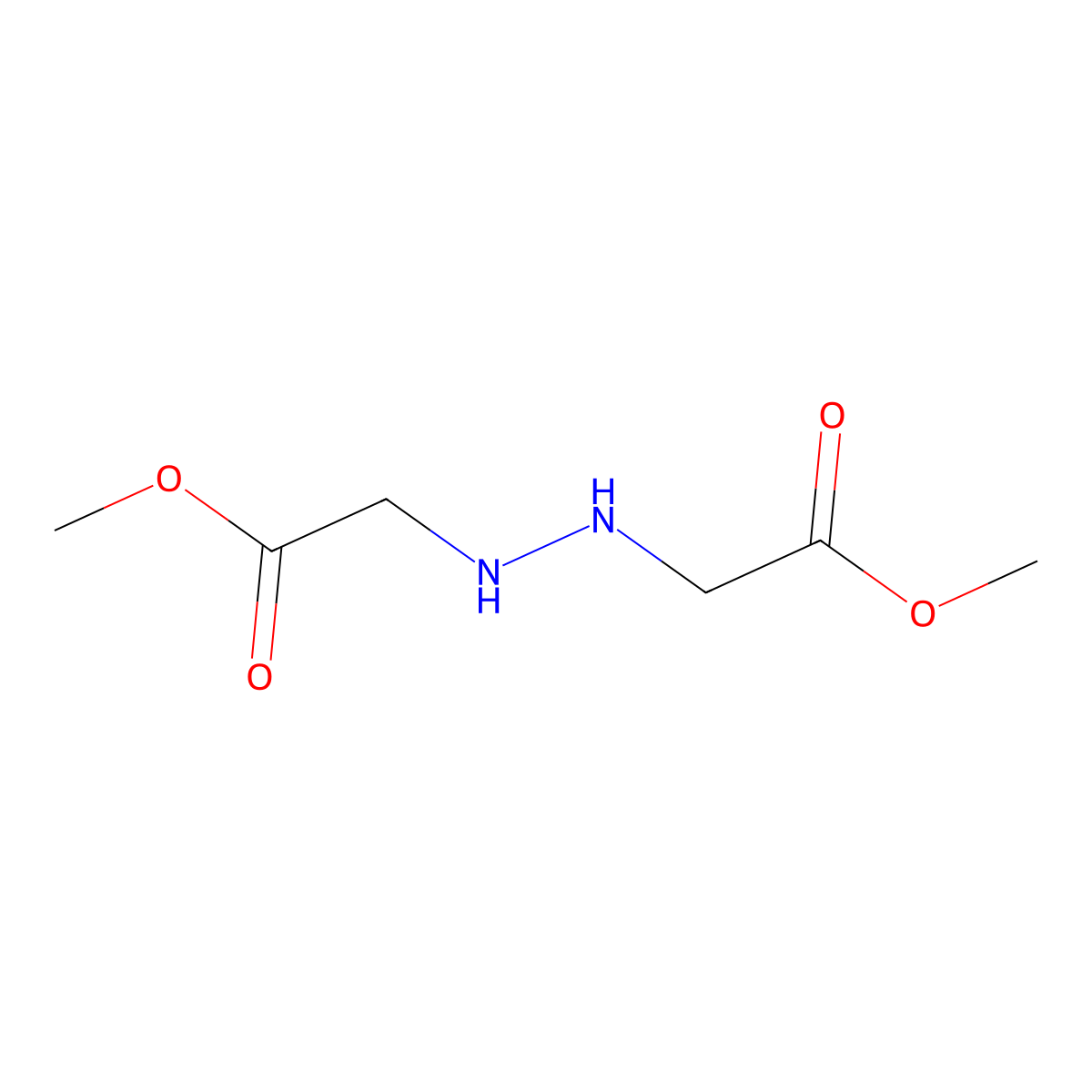 Dimethyl 2,2'-(hydrazine-1,2-diyl)diacetate molecular structure, CAS 1338495-19-4