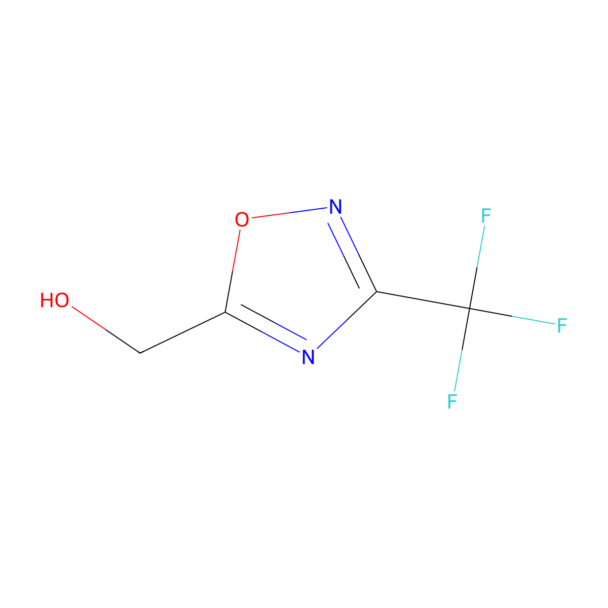 [3-(Trifluoromethyl)-1,2,4-oxadiazol-5-yl]methanol molecular structure, CAS 1338495-26-3