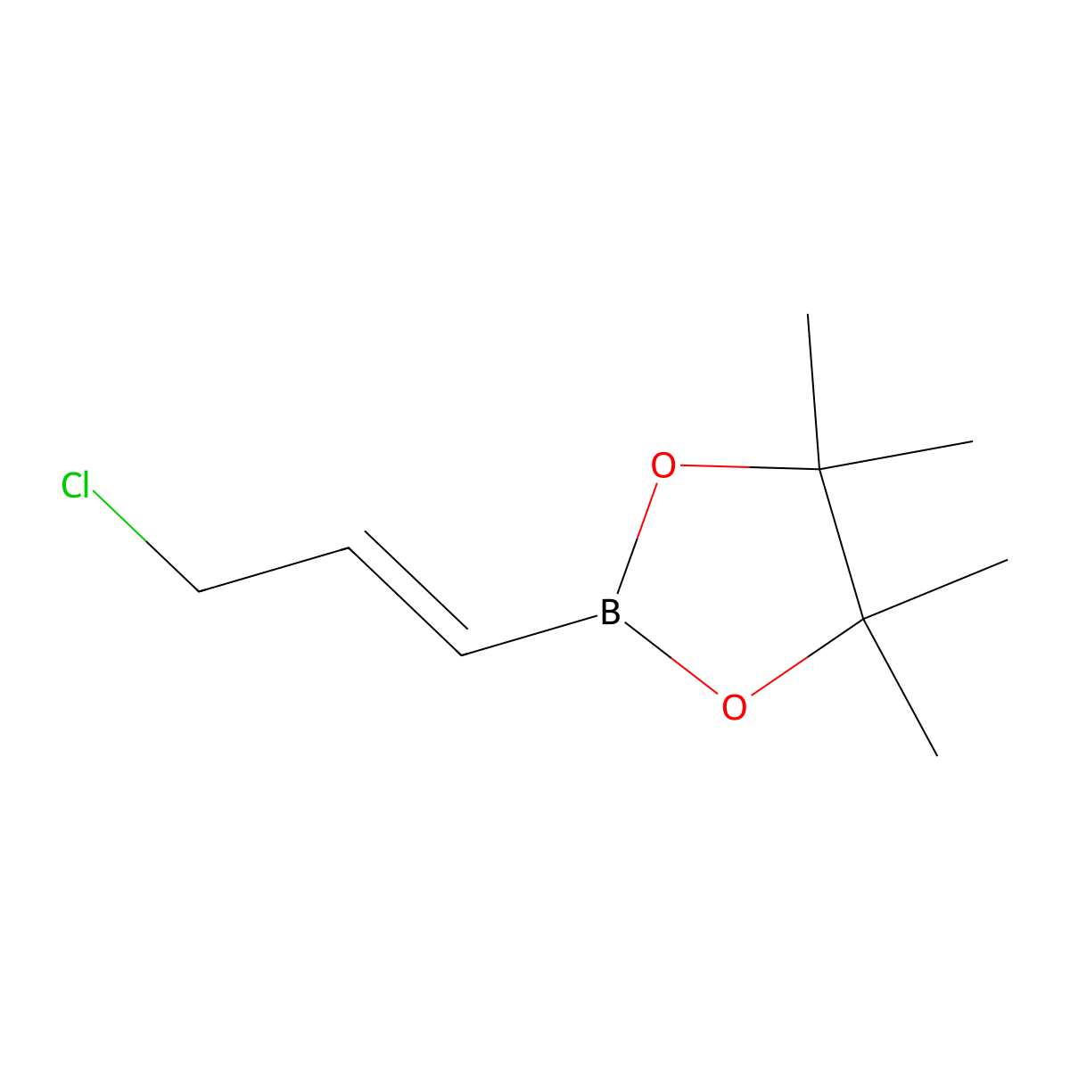 C9H16BClO2 molecular structure, CAS 1338547-19-5