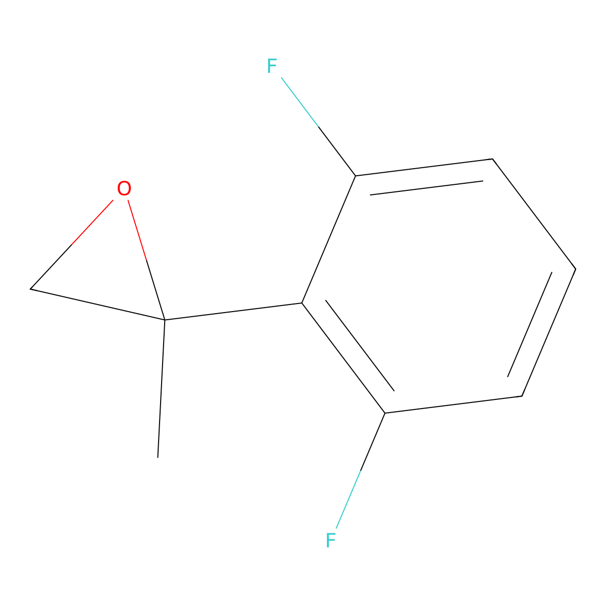2-(2,6-Difluorophenyl)-2-methyloxirane molecular structure, CAS 1338606-43-1