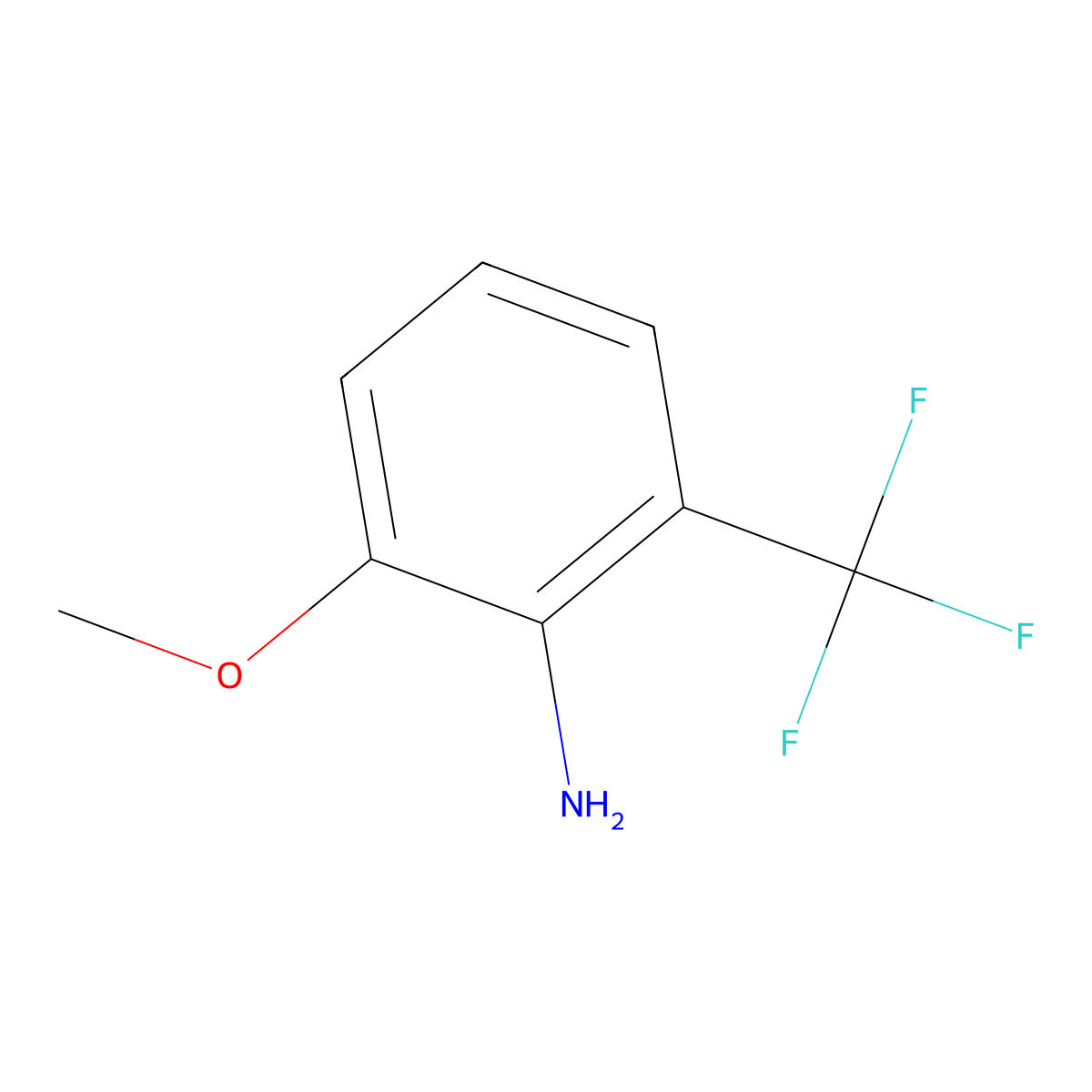 2-Methoxy-6-(trifluoromethyl)aniline molecular structure, CAS 133863-87-3