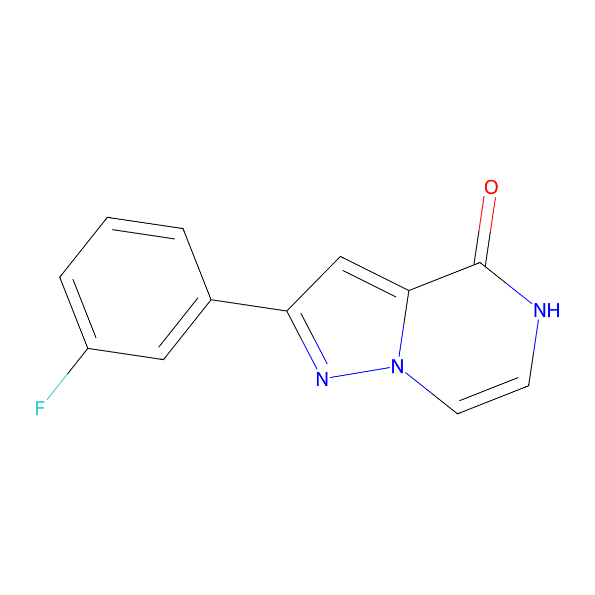 2-(3-fluorophenyl)pyrazolo[1,5-a]pyrazin-4(5H)-one molecular structure, CAS 1338651-03-8