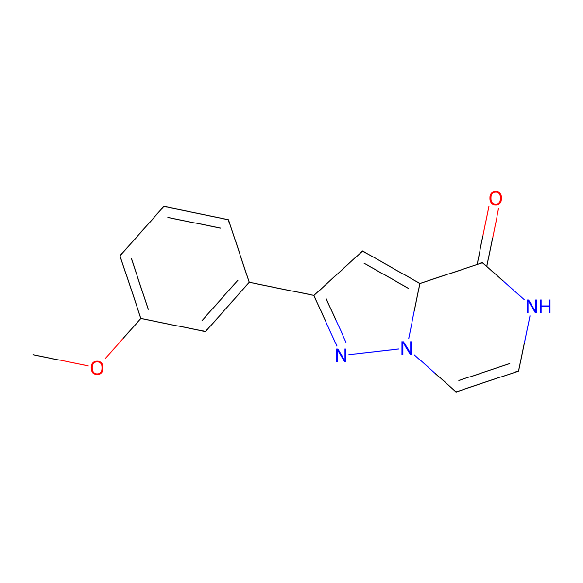 2-(3-methoxyphenyl)pyrazolo[1,5-a]pyrazin-4(5H)-one molecular structure, CAS 1338659-26-9