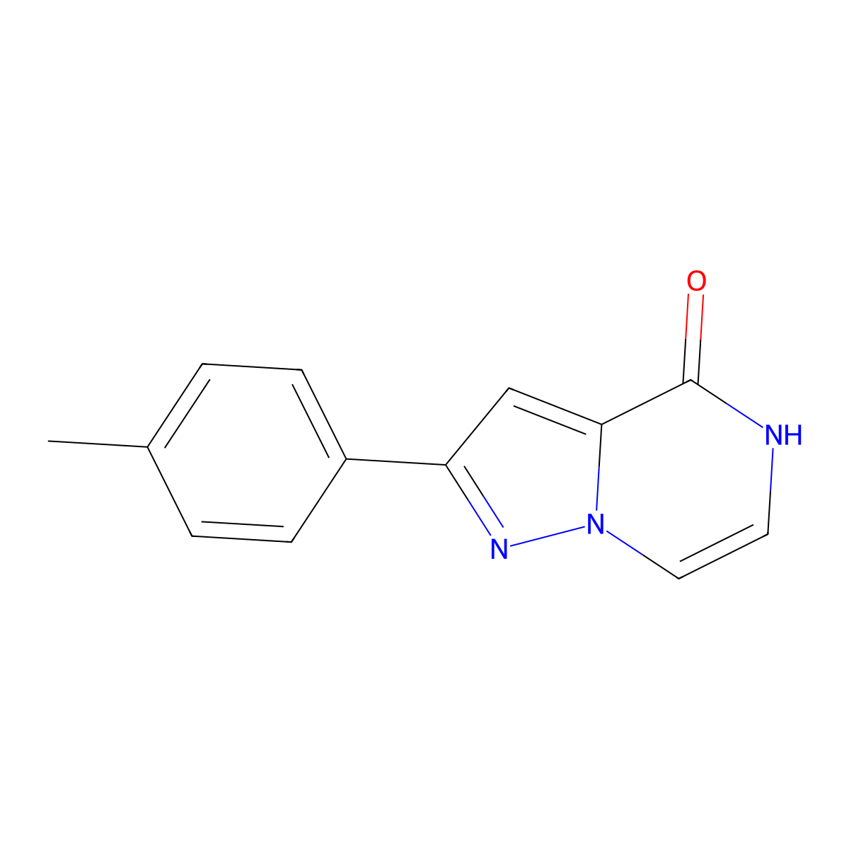 2-(4-methylphenyl)pyrazolo[1,5-a]pyrazin-4(5H)-one molecular structure, CAS 1338668-96-4
