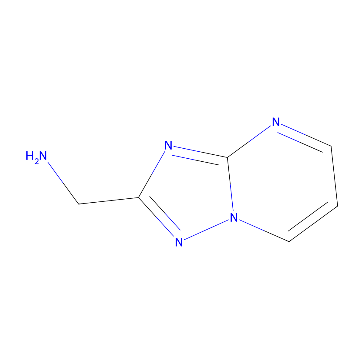 [1,2,4]Triazolo[1,5-a]pyrimidin-2-ylmethanamine molecular structure, CAS 1338670-04-4