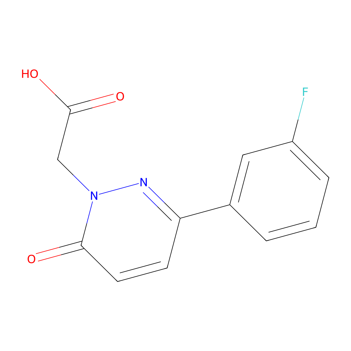 [3-(3-fluorophenyl)-6-oxopyridazin-1(6H)-yl]acetic acid molecular structure, CAS 1338690-16-6