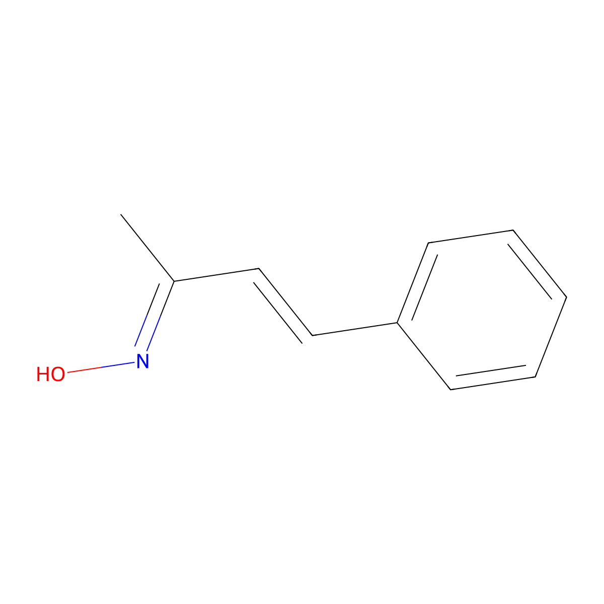 N-(4-phenylbut-3-en-2-ylidene)hydroxylamine molecular structure, CAS 13387-22-9