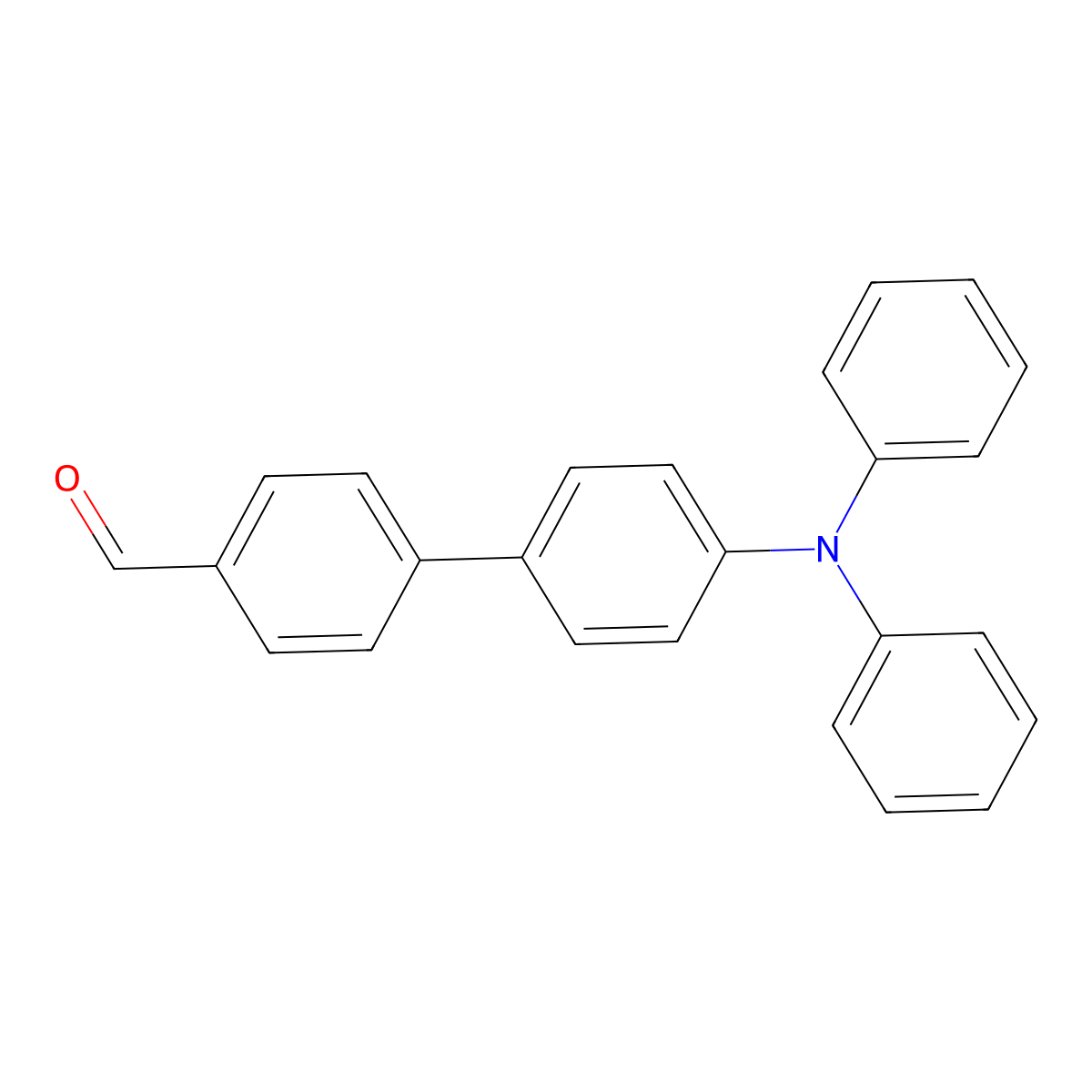 4'-(Diphenylamino)-[1,1'-biphenyl]-4-carbaldehyde molecular structure, CAS 133878-93-0
