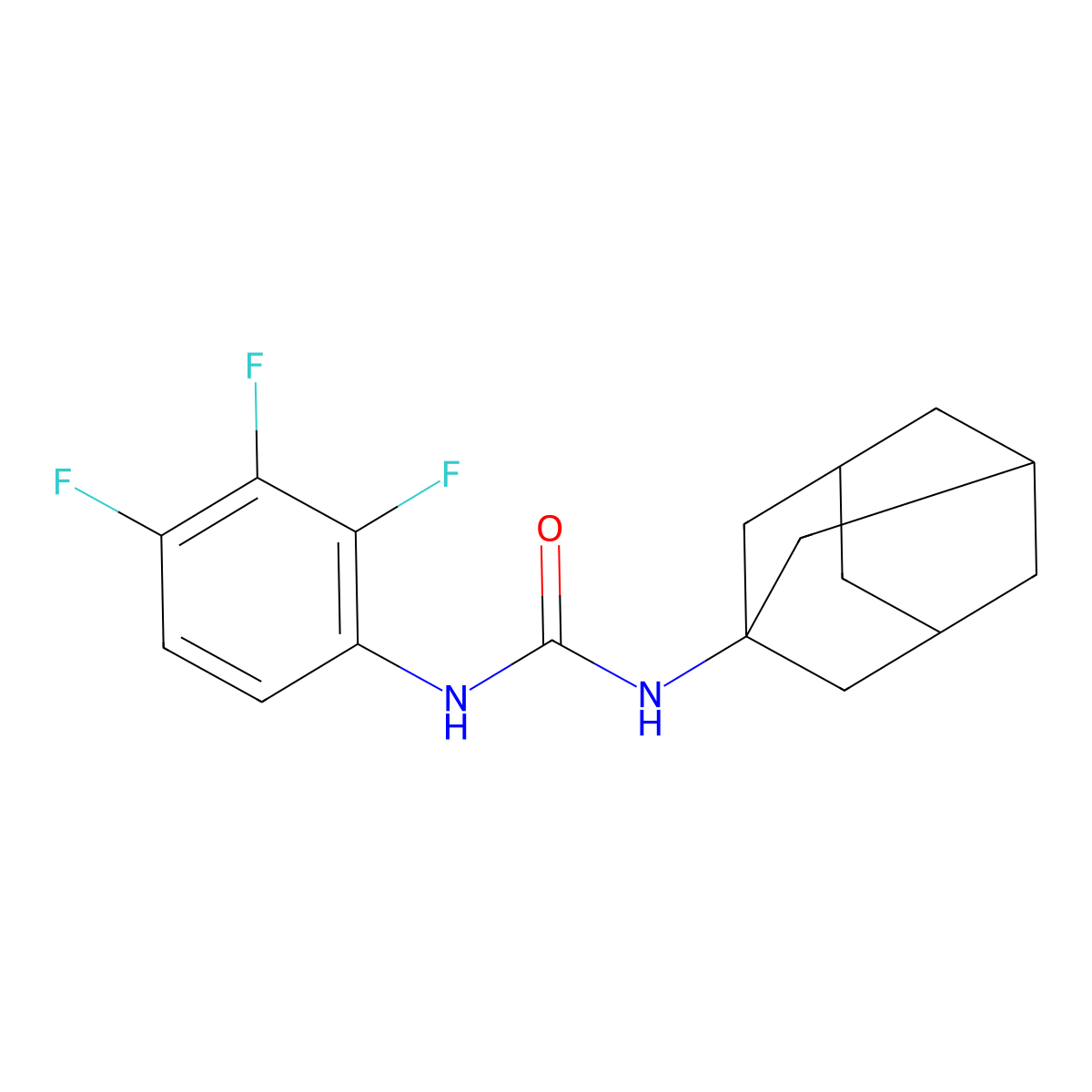 1-(1-Adamantyl)-3-(2,3,4-trifluorophenyl)urea molecular structure, CAS 1338780-86-1