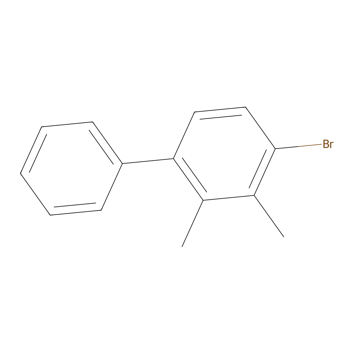 4-Bromo-2,3-dimethyl-1,1'-biphenyl molecular structure, CAS 1338796-82-9