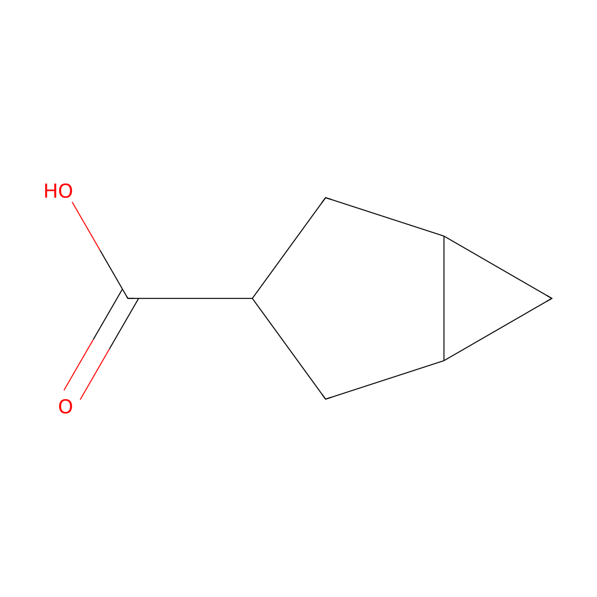 Bicyclo[3.1.0]hexane-3-carboxylic acid molecular structure, CAS 13388-51-7